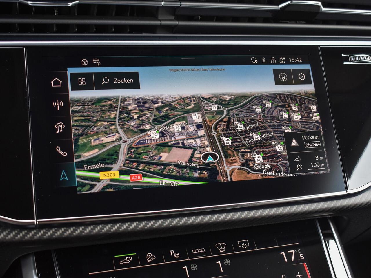 Audi Q8 60 TFSI e QUATTRO PRO LINE S COMPETITION | PANORAMADAK | BANG & OLUFSEN ADVANCED | S-SEATS | CARBON INLEG | HEAD-UP | 360 CAMERA | MEMORY SEATS | ADAPTIVE CRUISE | AMBIANCE INTERIEUR | SOFT-CLOSE | LEDEREN INTERIEUR DELEN | TREKHAAK