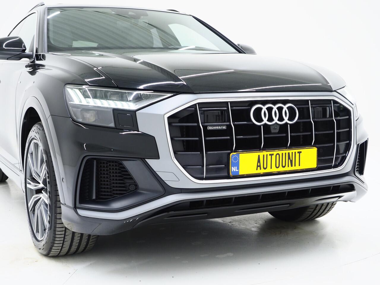 Audi Q8 55 TFSI e quattro Pro Line S | Luchtvering | Panoramadak | B&O | 360 | Head Up | Trekhaak