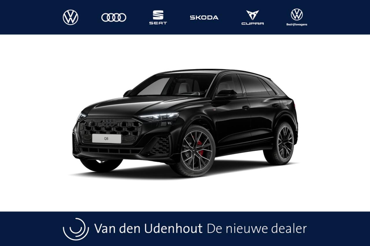 Audi Q8 55 TFSI e 394 Tiptronic Pro Line S Automaat | Vierwielbesturing | Sportstoelen plus voorin | Glazen panoramadak | Optiekpakket zwart plus | Privacy glas (donker getint) | Bang & Olufsen Premium 3D