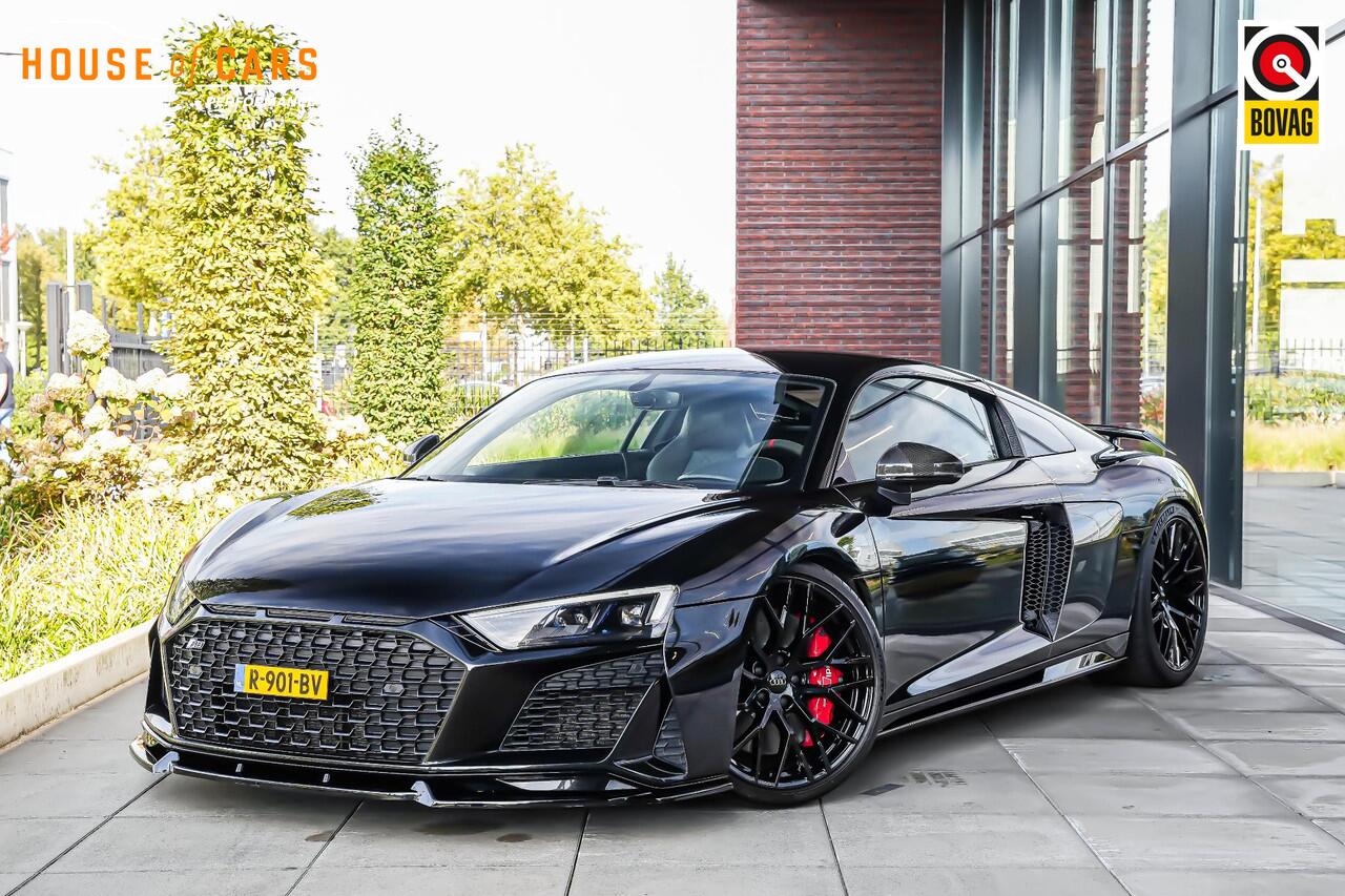 Audi R8 performance quattro 5.2 620pk |Custom titanium uitlaat|KW V4 schroefset|Maxton|carbon exterieur|B&O|virtual cockpit|magnetic ride|parkeercamera|clima control|