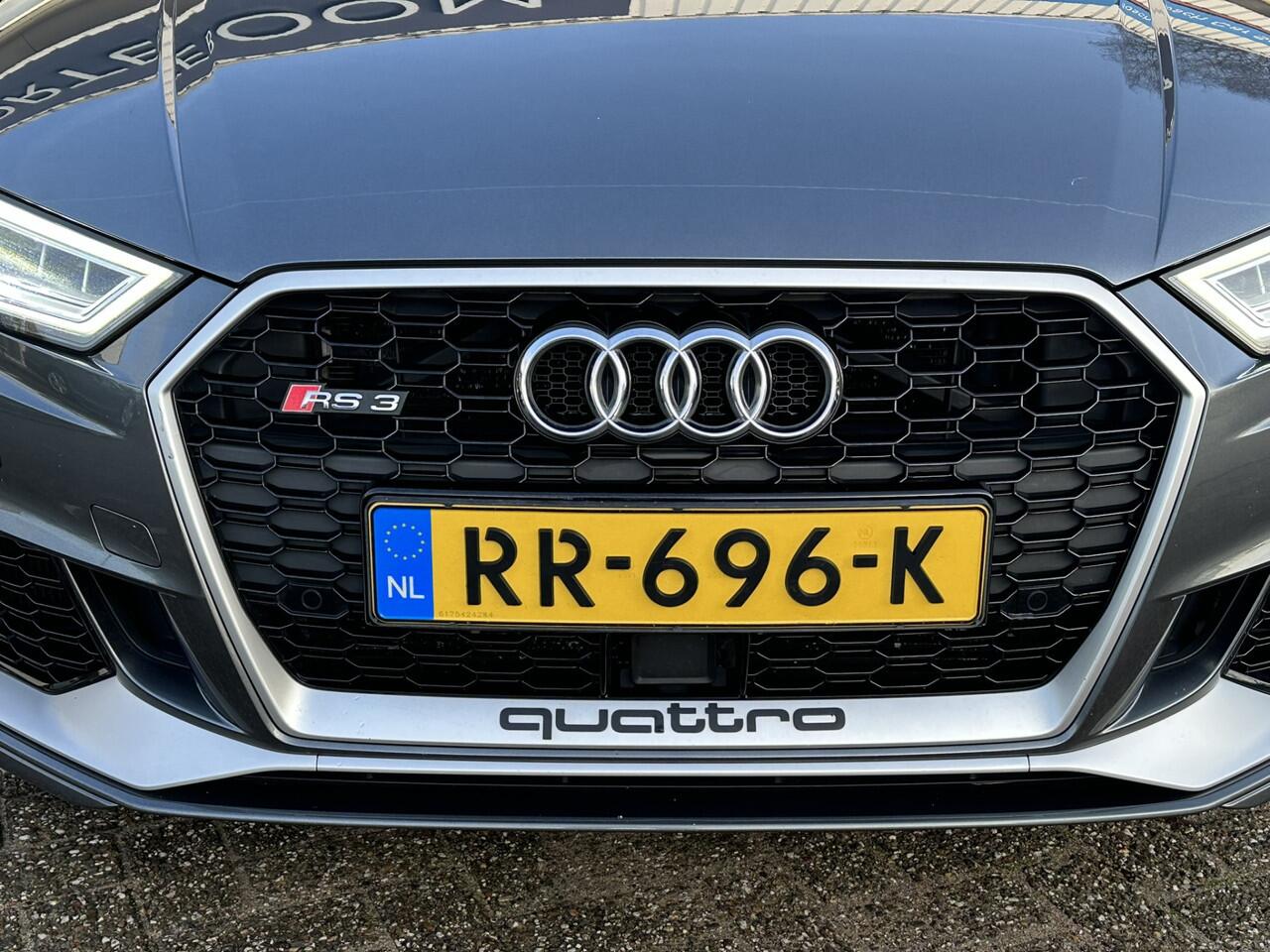 Audi RS3 A3 Limousine 2.5 TFSI quattro | LED | Leder | Pano | Adapt. Cruise | Keyless | Navi | Bluetooth | PDC v+ a incl. camera