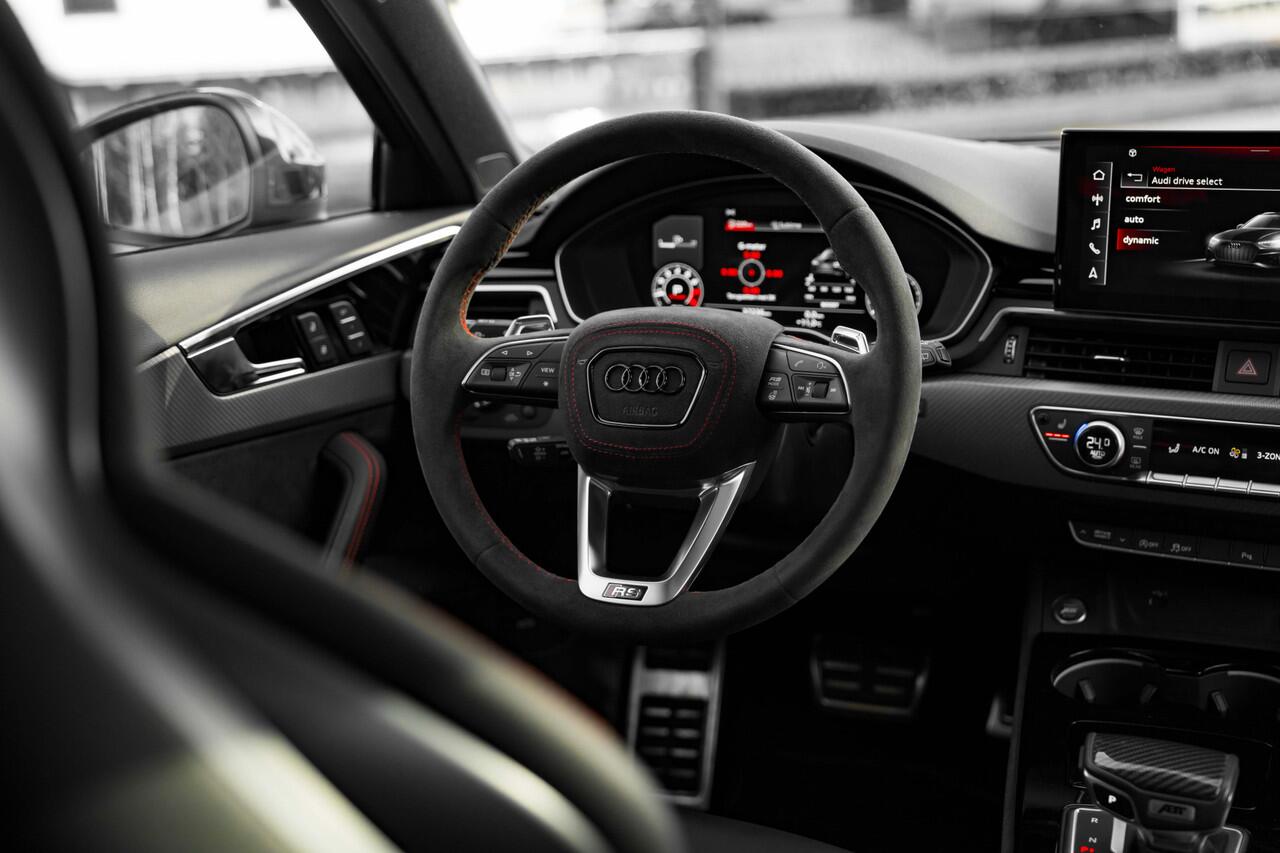 Audi RS4 ABT RS4-S Avant 2.9 TFSI 510pk quattro | ABT RS4-S | RS dynamic | Panoramadak | B&O | Tour | City | 360 camera | Head up | Massagefunctie | ABT Power S | ABT GR21 | ABT uitlaatsysteem