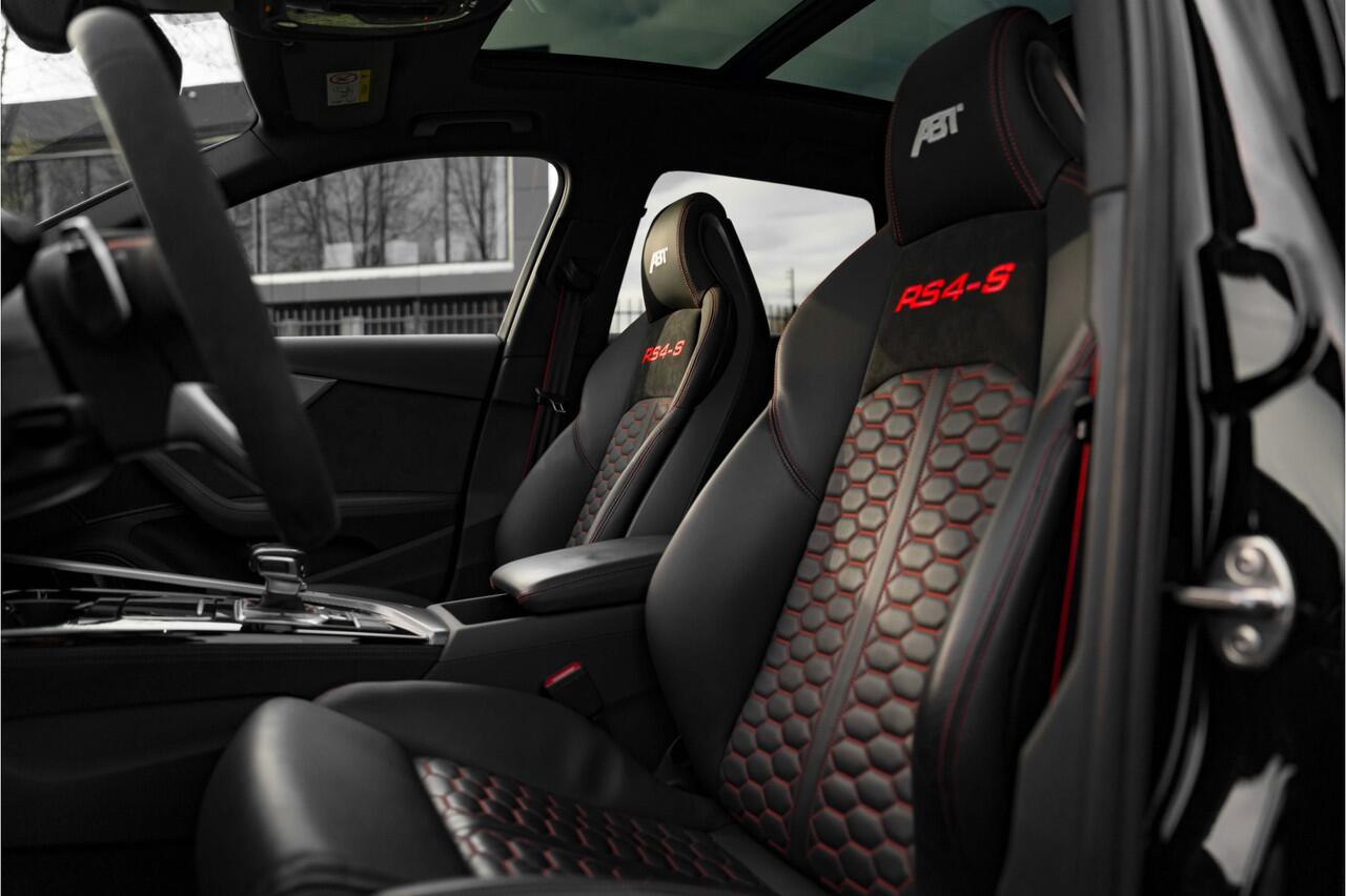 Audi RS4 ABT RS4-S Avant 2.9 TFSI 510pk quattro | ABT RS4-S | RS dynamic | Panoramadak | B&O | Tour | City | 360 camera | Head up | Massagefunctie | ABT Power S | ABT GR21 | ABT uitlaatsysteem
