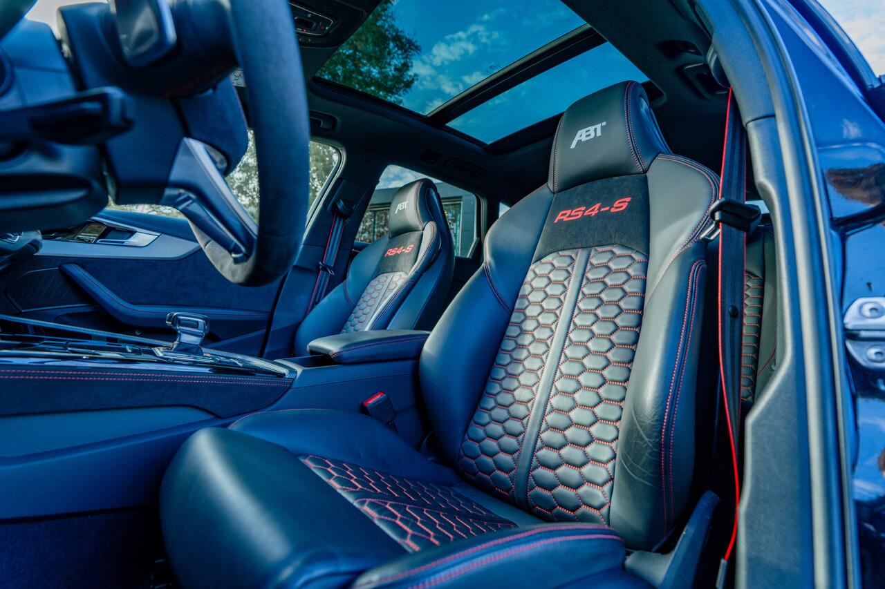 Audi RS4 ABT RS4-S Avant 2.9 TFSI 510pk quattro | ABT RS4-S | RS dynamic | Panoramadak | B&O | Tour | City | 360 camera | Head up | Massagefunctie | ABT Power S | ABT GR21 | ABT uitlaatsysteem