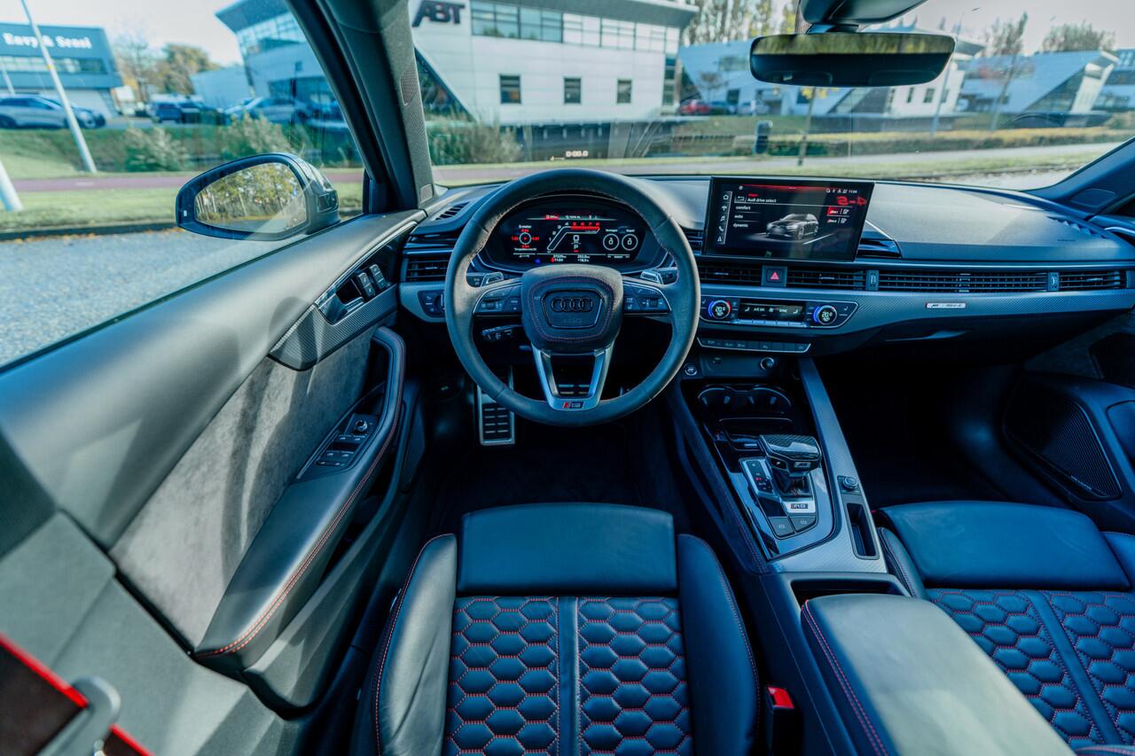 Audi RS4 ABT RS4-S Avant 2.9 TFSI 510pk quattro | ABT RS4-S | RS dynamic | Panoramadak | B&O | Tour | City | 360 camera | Head up | Massagefunctie | ABT Power S | ABT GR21 | ABT uitlaatsysteem