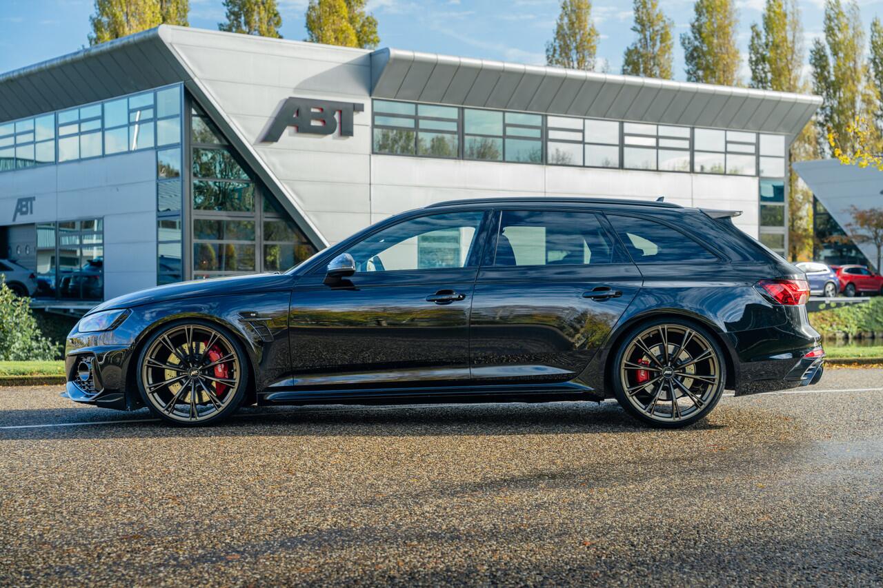 Audi RS4 ABT RS4-S Avant 2.9 TFSI 510pk quattro | ABT RS4-S | RS dynamic | Panoramadak | B&O | Tour | City | 360 camera | Head up | Massagefunctie | ABT Power S | ABT GR21 | ABT uitlaatsysteem