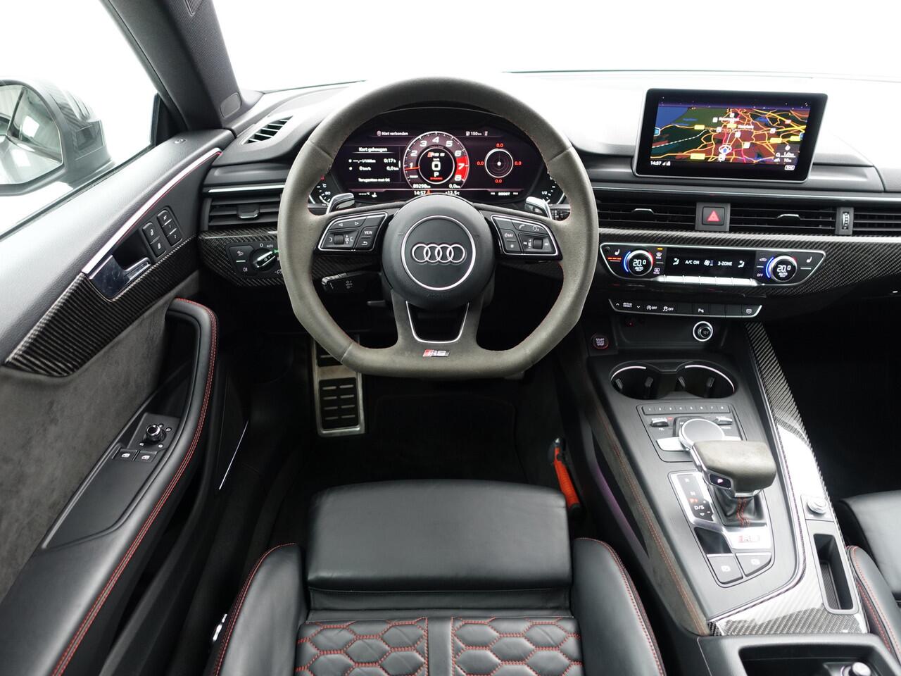 Audi RS5 2.9 TFSI Quattro Aut- RS Dynamic, Carbon Package, Ceramic, Bang Olufsen, Stoelmassage, Head Up, Memory