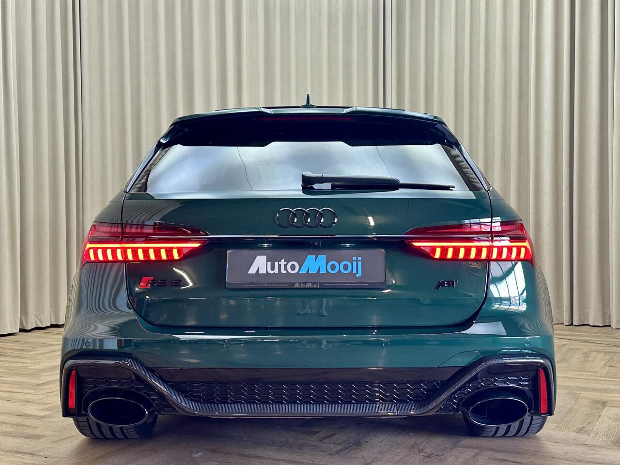 Audi RS6 C8 *ABT 700PK* Goodwood Green / Keramisch / Carbon Pakket / B&O / 22" ABT / HUD / Pano / Stoelventilatie / Soft Close / MATRIX