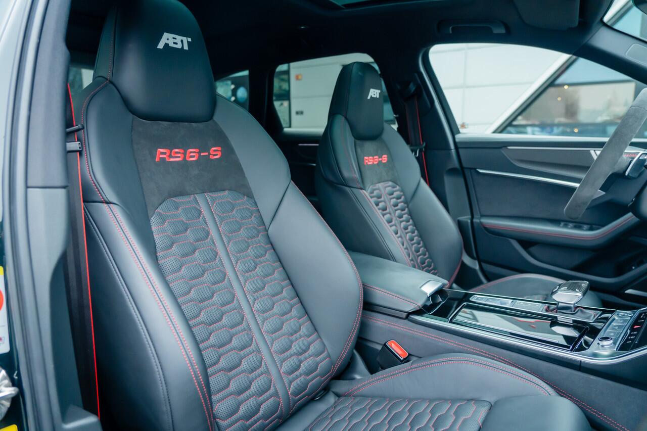 Audi RS6 ABT RS6-S 700pk | ABT HR22 Matt Racing Gold | Audi Exclusive | Carbon optiek | RS Design pakket rood | Dynamic plus incl keramisch | uitgebreid leder pakket HD Maxtrix LED | Panorama dak | Assistentiepakket Tour + City + Parkeren | B&O sound | Comfort sle