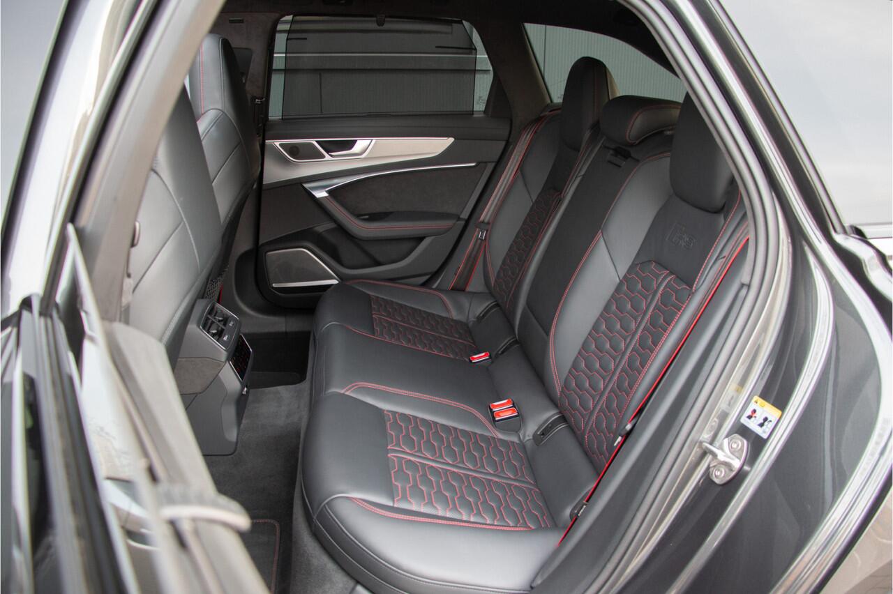 Audi RS6 Avant V8 600PK | BTW | Keramische | ACC | 360 Cam | Head up | B&O + | Stoelventilatie | Lane & Side Assist | Dynamic+ 305km/h| Laser | Achterasbesturing | Laser | Memory | Garagedeuropener | Apple & Android Carplay | Sportuitlaat | Ambiance | Carbon | N.P