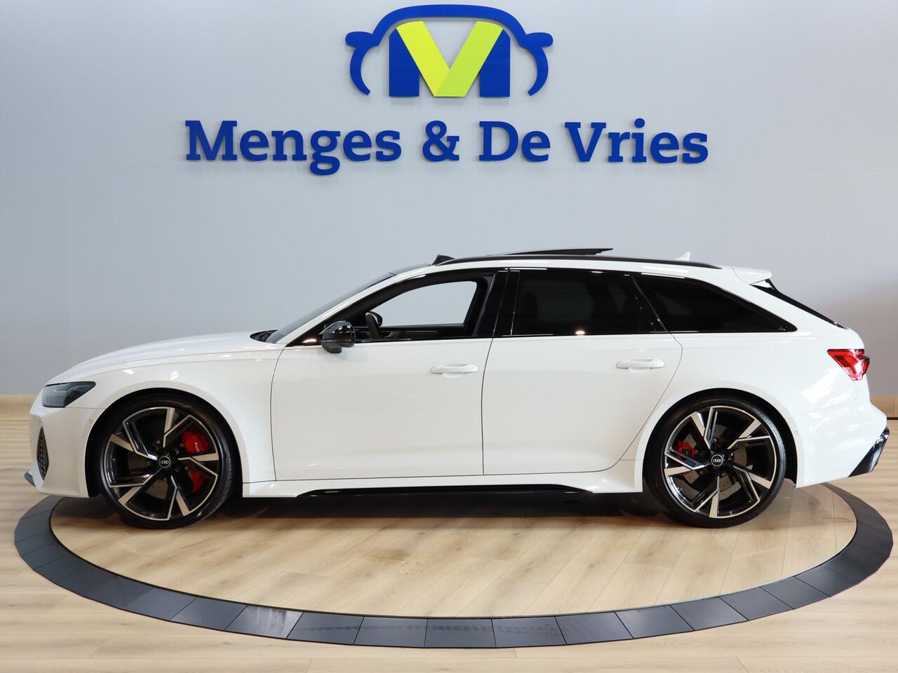 Audi RS6 Avant TFSI quattro Dynamic Plus Keramisch | 4WS | Softclose | Panorama | Laser | B&O | Stoel Ventilatie | Memory | Head UP | Design Pakket Rood