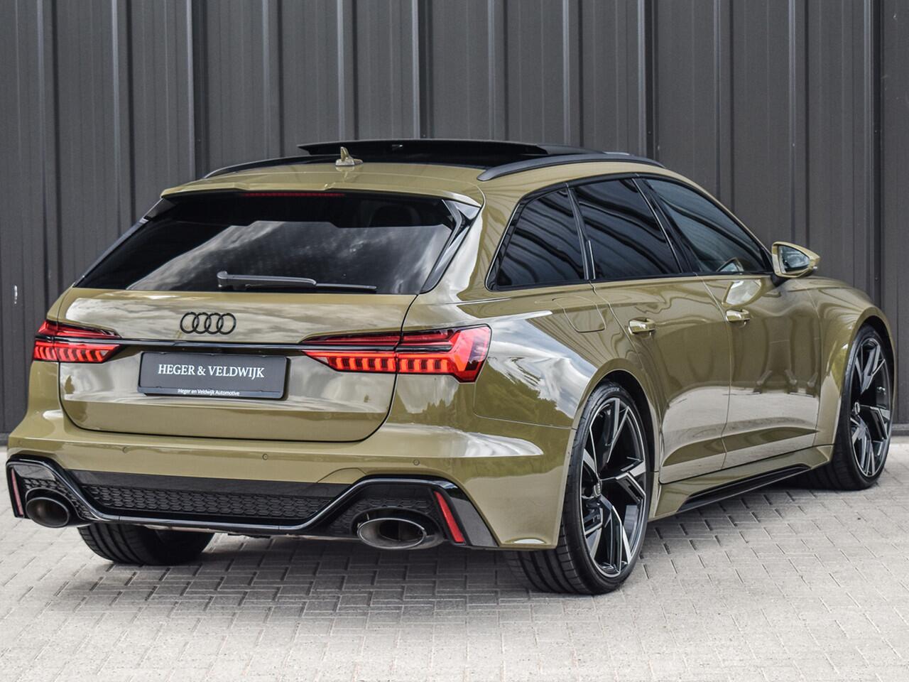 Audi RS6 Avant RS 6 TFSI QUATTRO | DYNAMIC PACK | B&O SOUND | RS-SPORTUITLAAT | DESIGN PACK | PANORAMADAK | HEAD-UP | SPORT-DIFFERENTIEEL | MATRIX-LED + LASER | AUDI EXCLUSIVE LAK | RS-SPORTSTOELEN + VENTILATIE | COMFORT AIRCO 4 ZONE | 4-WHEEL STEERING | ASSISTENT