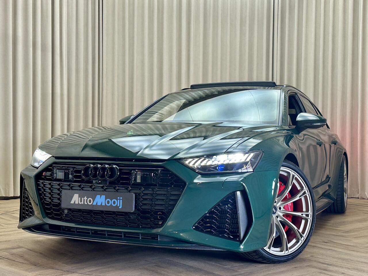 Audi RS6 C8 *ABT 700PK* Goodwood Green / Keramisch / Carbon Pakket / B&O / 22" ABT / HUD / Pano / Stoelventilatie / Soft Close / MATRIX