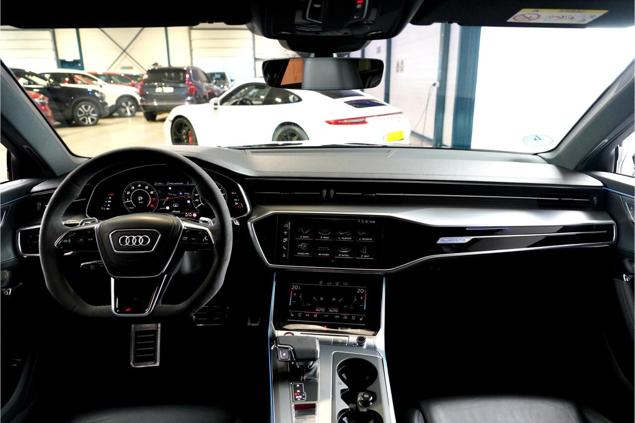 Audi RS6 Avant 4.0 TFSI 441kW/600pk Aut8 Quattro Performance LUCHTVERING + SOFTCLOSE + BANG&OLUFSEN + STANDKACHEL + 360 CAMERA + HEAD-UP + DUBBEL GLAS + ADAPT.CRUISE + LANE ASSIST + MATRIX LED + STOELVERWARMING&-VENTILATIE + HEAD-UP + EL.TREKHAAK + 22" LM-VELGEN!!