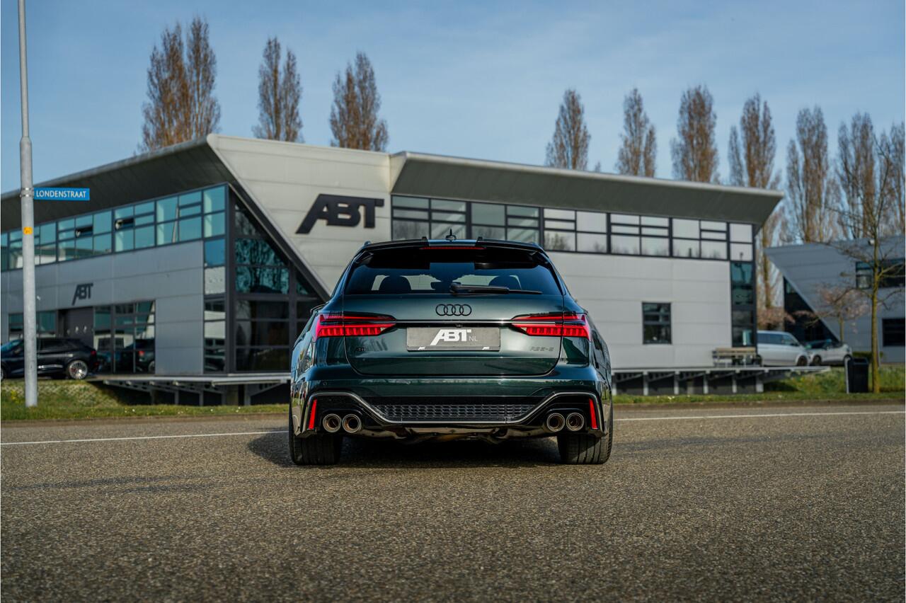 Audi RS6 ABT RS6-S 700pk | ABT HR22 Matt Racing Gold | Audi Exclusive | Carbon optiek | RS Design pakket rood | Dynamic plus incl keramisch | uitgebreid leder pakket HD Maxtrix LED | Panorama dak | Assistentiepakket Tour + City + Parkeren | B&O sound | Comfort sle