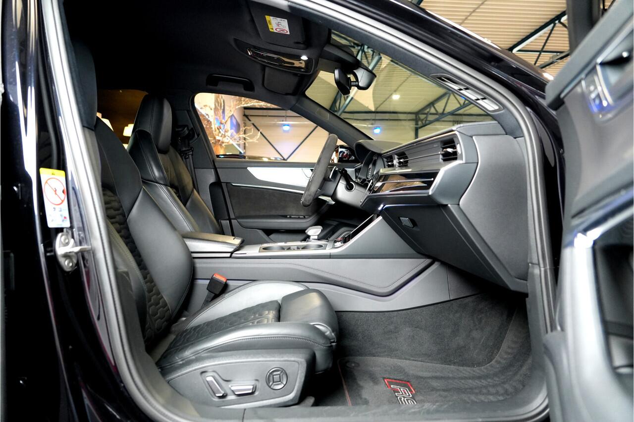 Audi RS6 Avant 4.0 TFSI 441kW/600pk Aut8 Quattro Performance LUCHTVERING + SOFTCLOSE + BANG&OLUFSEN + STANDKACHEL + 360 CAMERA + HEAD-UP + DUBBEL GLAS + ADAPT.CRUISE + LANE ASSIST + MATRIX LED + STOELVERWARMING&-VENTILATIE + HEAD-UP + EL.TREKHAAK + 22" LM-VELGEN!!