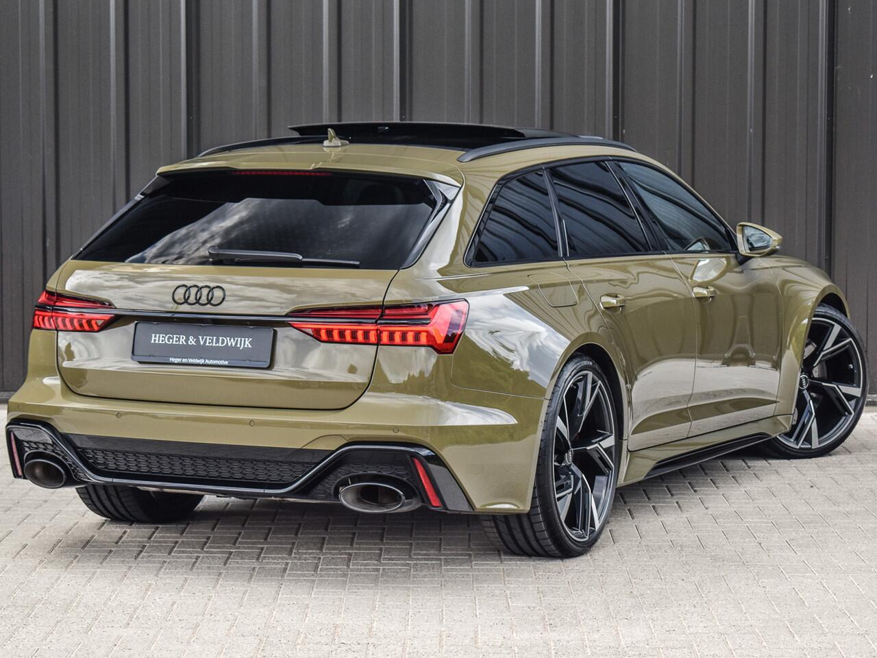 Audi RS6 Avant RS 6 TFSI QUATTRO | DYNAMIC PACK | B&O SOUND | RS-SPORTUITLAAT | DESIGN PACK | PANORAMADAK | HEAD-UP | SPORT-DIFFERENTIEEL | MATRIX-LED + LASER | AUDI EXCLUSIVE LAK | RS-SPORTSTOELEN + VENTILATIE | COMFORT AIRCO 4 ZONE | 4-WHEEL STEERING | ASSISTENT