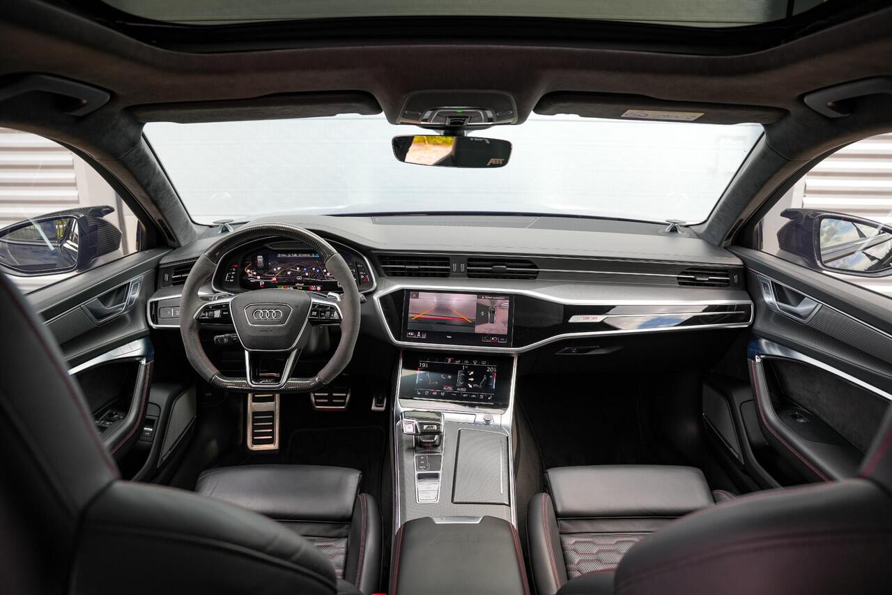 Audi RS6 A6 Avant TFSI quattro ABT RS-R 1 of 125 Akrapovic Panodak Keramisch Stoelvent. B&O+ Eventuri 360 Camera 825 PK!