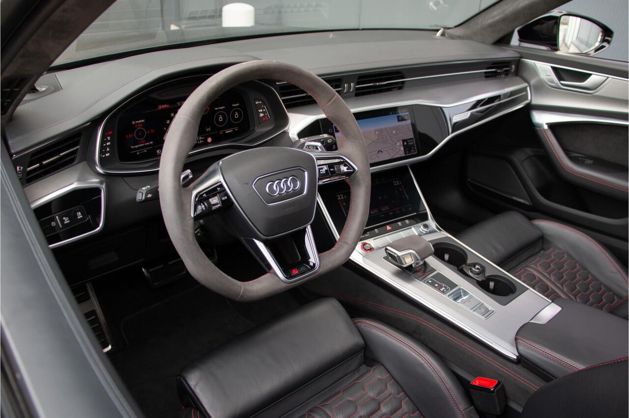 Audi RS6 Avant V8 600PK | BTW | Keramische | ACC | 360 Cam | Head up | B&O + | Stoelventilatie | Lane & Side Assist | Dynamic+ 305km/h| Laser | Achterasbesturing | Laser | Memory | Garagedeuropener | Apple & Android Carplay | Sportuitlaat | Ambiance | Carbon | N.P