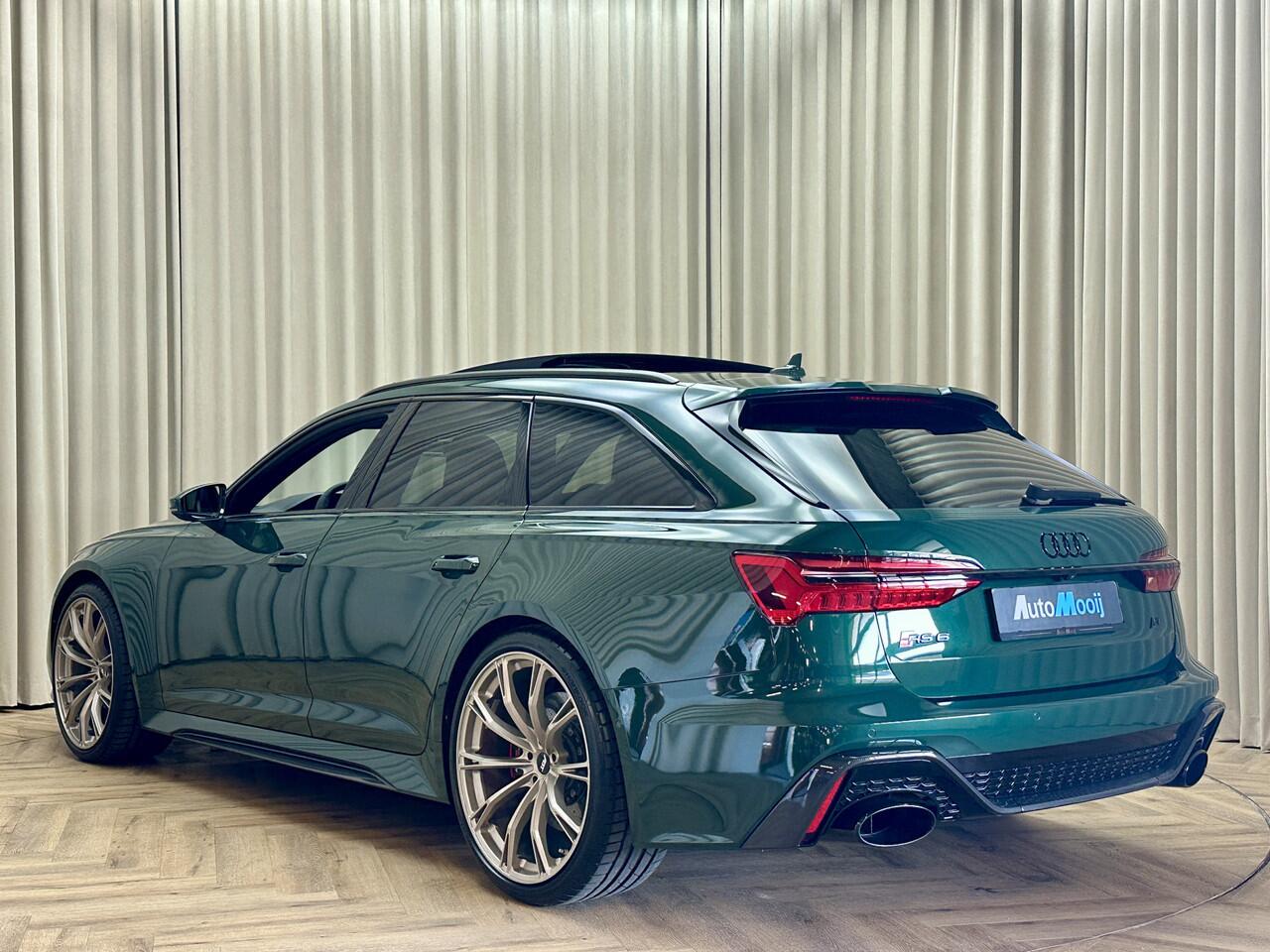Audi RS6 C8 *ABT 700PK* Goodwood Green / Keramisch / Carbon Pakket / B&O / 22" ABT / HUD / Pano / Stoelventilatie / Soft Close / MATRIX
