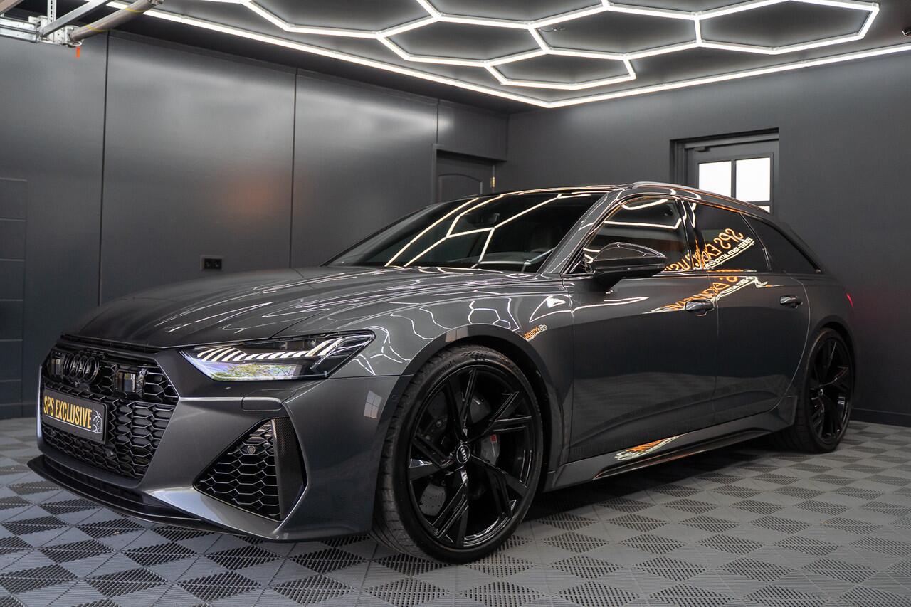 Audi RS6 A6 Avant TFSI quattro / Keramisch / B&O Adv./ Milltek / Pano / Carbon / Softcl. / 360 cam / Alarm Vol optie