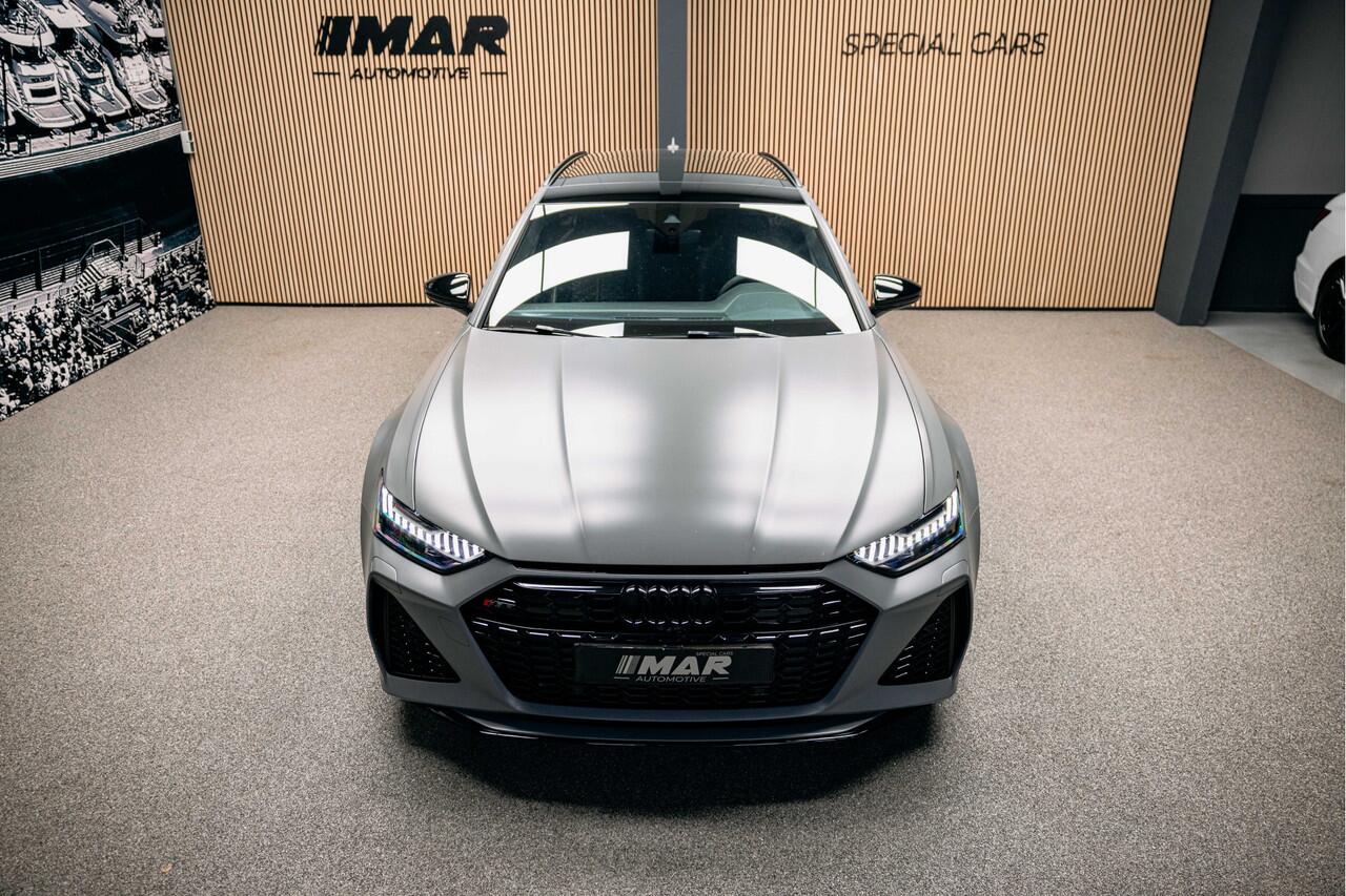 Audi RS6 Avant RS 6 TFSI quattro | Beton grijs matte | 23 inch Vossen HF7 | Keramisch | Pano |