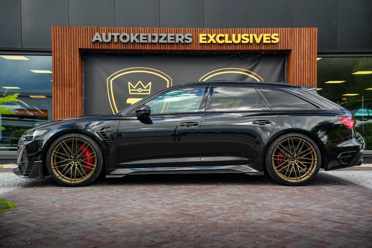Audi RS6 A6 Avant TFSI quattro ABT RS-R 1 of 125 Akrapovic Panodak Keramisch Stoelvent. B&O+ Eventuri 360 Camera 825 PK!
