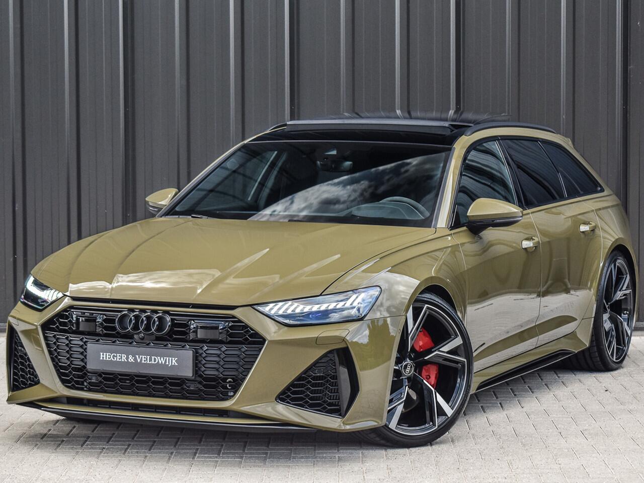 Audi RS6 Avant RS 6 TFSI QUATTRO | DYNAMIC PACK | B&O SOUND | RS-SPORTUITLAAT | DESIGN PACK | PANORAMADAK | HEAD-UP | SPORT-DIFFERENTIEEL | MATRIX-LED + LASER | AUDI EXCLUSIVE LAK | RS-SPORTSTOELEN + VENTILATIE | COMFORT AIRCO 4 ZONE | 4-WHEEL STEERING | ASSISTENT