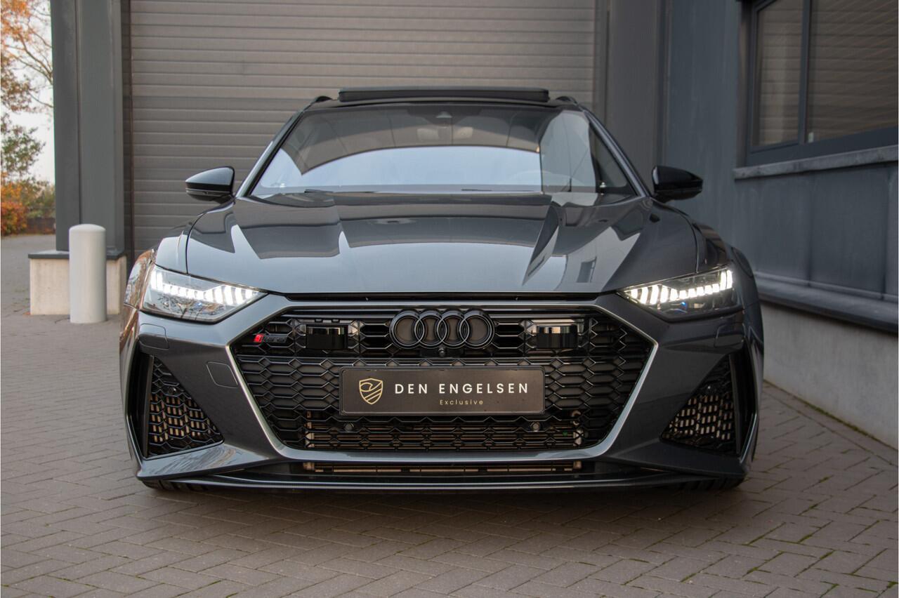 Audi RS6 Avant V8 600PK | BTW | Keramische | ACC | 360 Cam | Head up | B&O + | Stoelventilatie | Lane & Side Assist | Dynamic+ 305km/h| Laser | Achterasbesturing | Laser | Memory | Garagedeuropener | Apple & Android Carplay | Sportuitlaat | Ambiance | Carbon | N.P