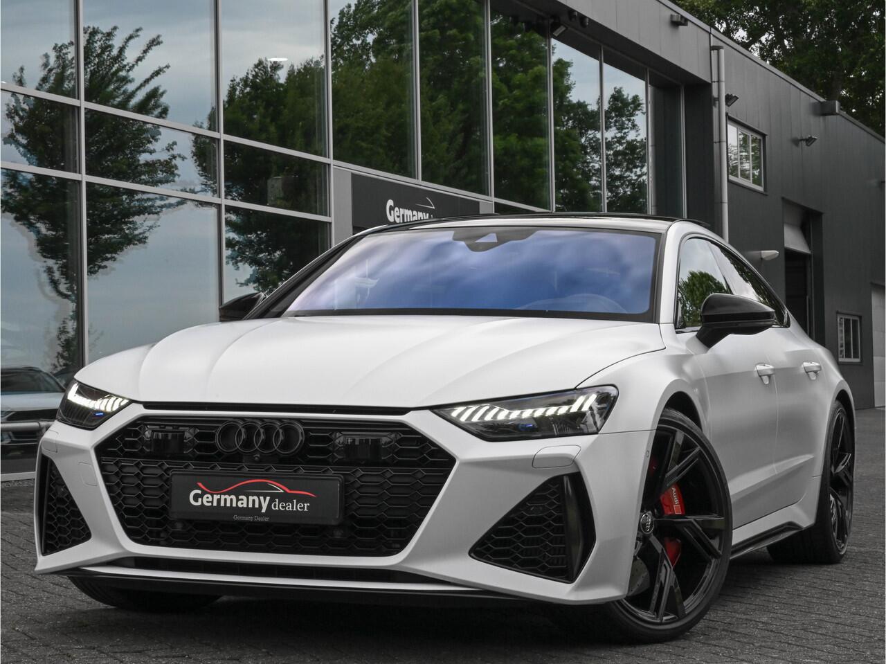 Audi RS7 Sportback 4.0TFSI 600pk Quattro Black optic Matt-Audi-Excl Keramiek B&O Pano 4W-best Softclose Carbon Head-Up