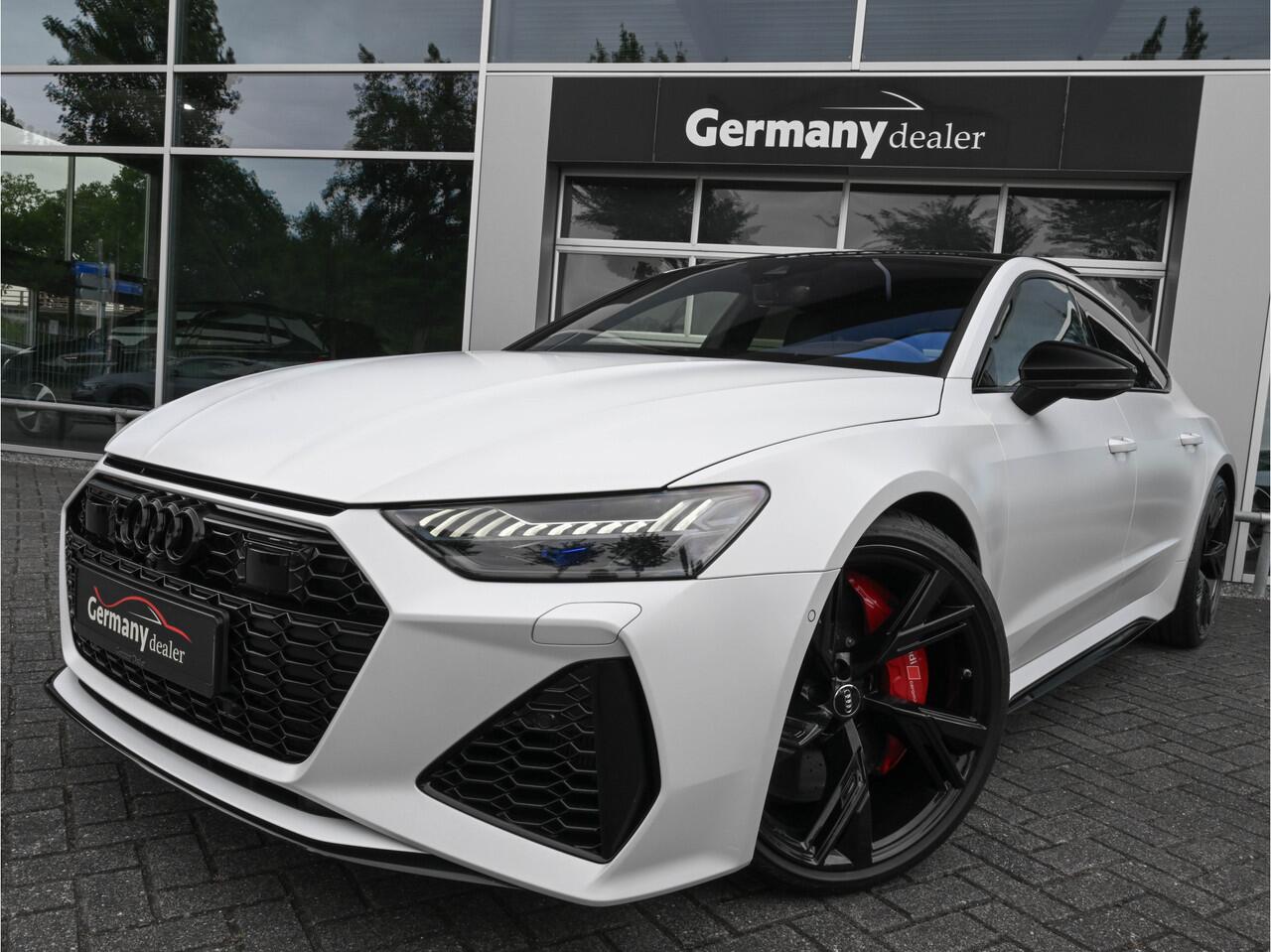 Audi RS7 Sportback 4.0TFSI 600pk Quattro Black optic Matt-Audi-Excl Keramiek B&O Pano 4W-best Softclose Carbon Head-Up