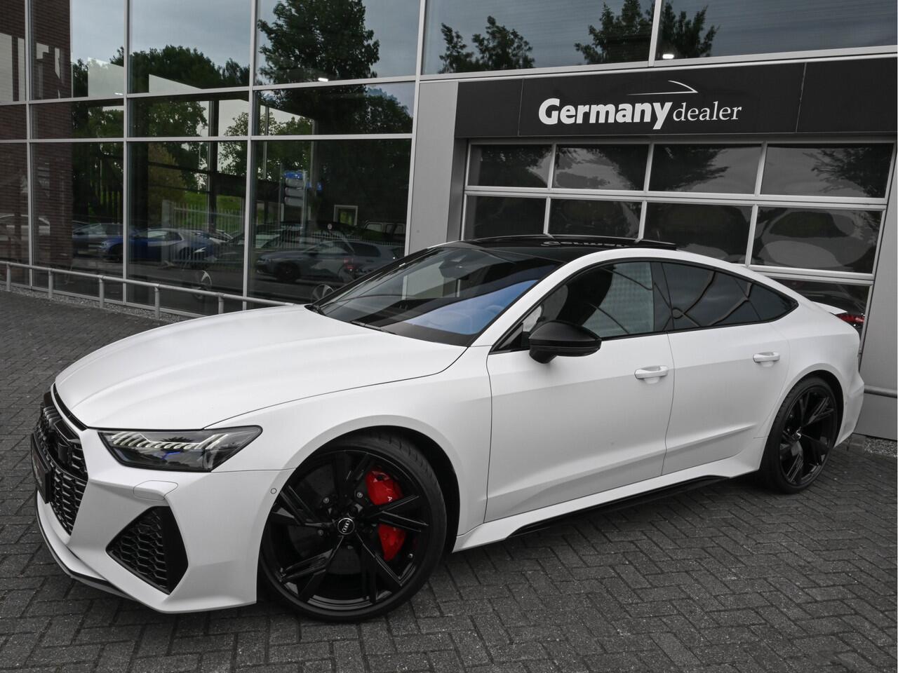 Audi RS7 Sportback 4.0TFSI 600pk Quattro Black optic Matt-Audi-Excl Keramiek B&O Pano 4W-best Softclose Carbon Head-Up