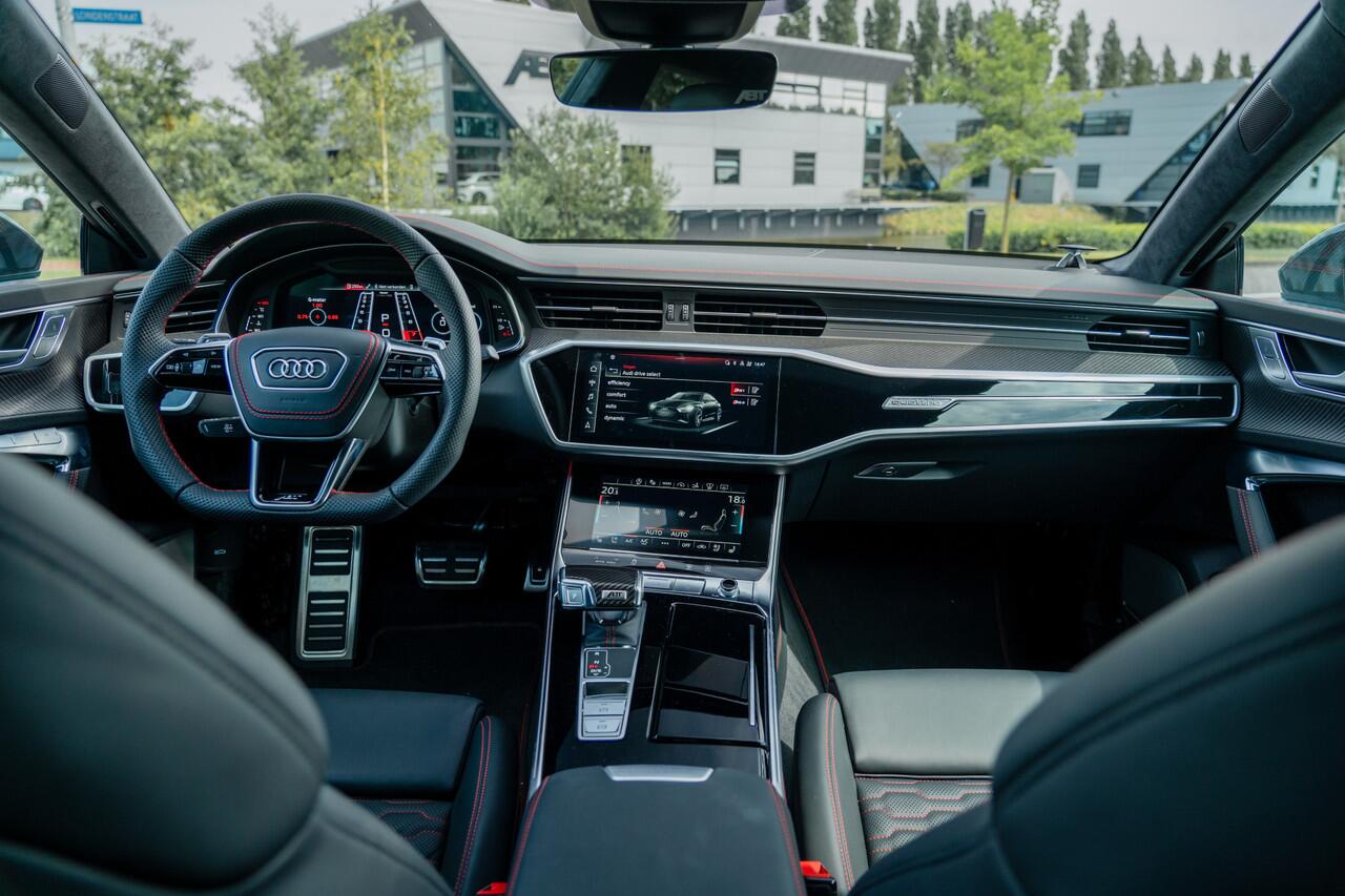 Audi RS7 Sportback ABT RS7-S | ABT HR22 matt racing gold | Akrapovic | Audi Exclusive | Carbon optiek | B&O Advanced | Dynamic plus | design pakket rood | alcantara hemel | Carbon interieur | akoestische voorruit
