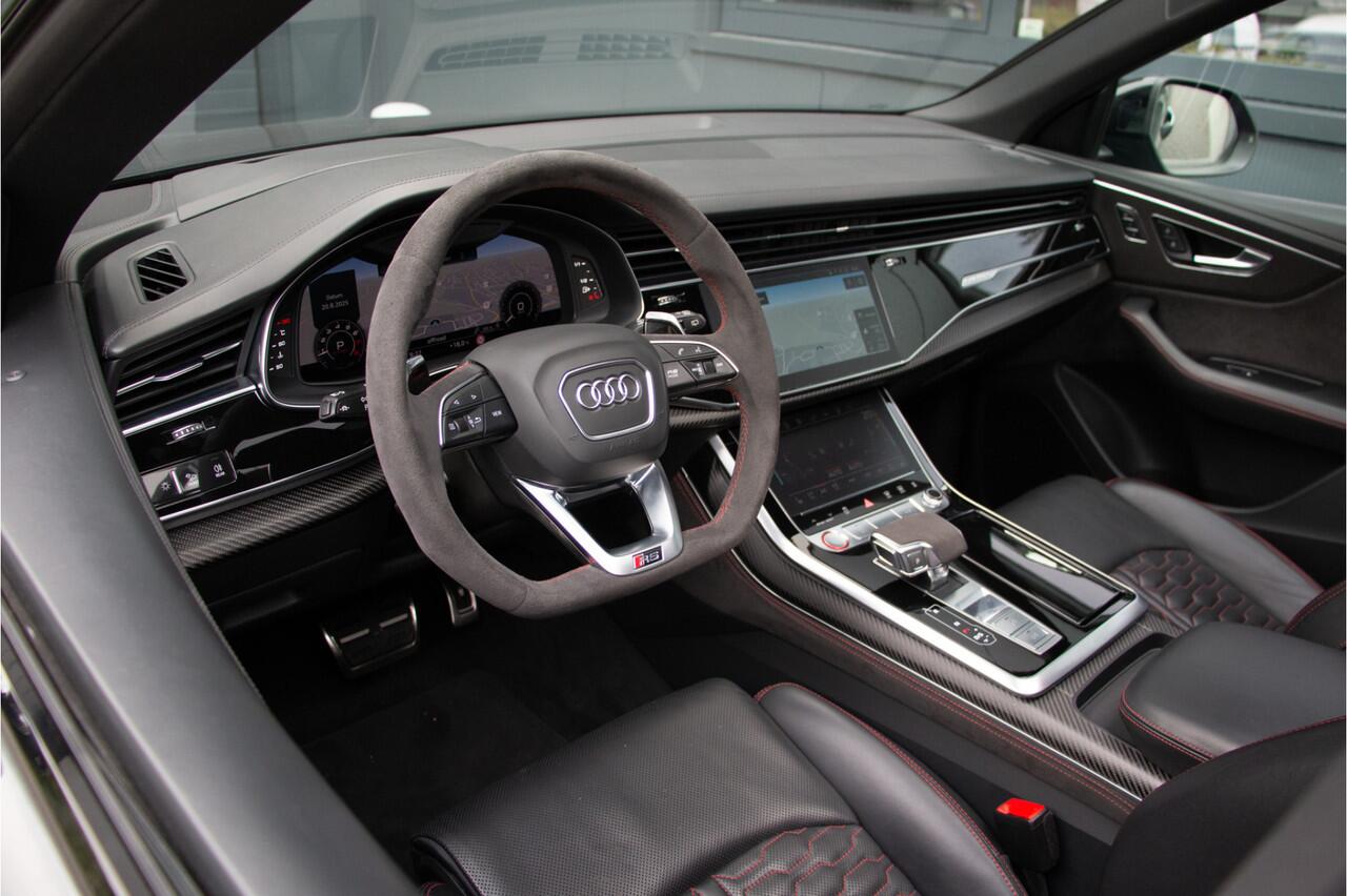 Audi RSQ8 4.0 V8 600PK URBAN | Keramische | 24" Vossen | 360Cam | ACC | Ventilatie | Head Up | B&O | Lane & Side Assist | Dynamic+ 305km/h | Softclose | Stuurverwarming | Keyless | Standkachel | Luchtvering | Matrix Led | Carbon | | Achterasbesturing | E.TH 3500KG 