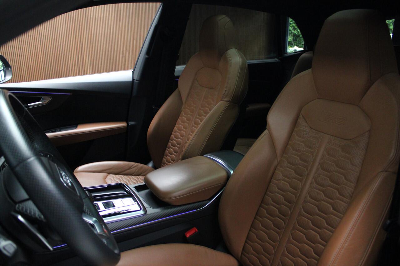Audi RSQ8 4.0 TFSI B&O HUD Carbon ACC Panodak Leder Keyless Climate (4-zone) Elektr. bedienbaar achterklep Keyless Stoelventilatie Stoelverwarming Sportstoelen Plus Matrix LED LM velgen 23 inch BTW auto