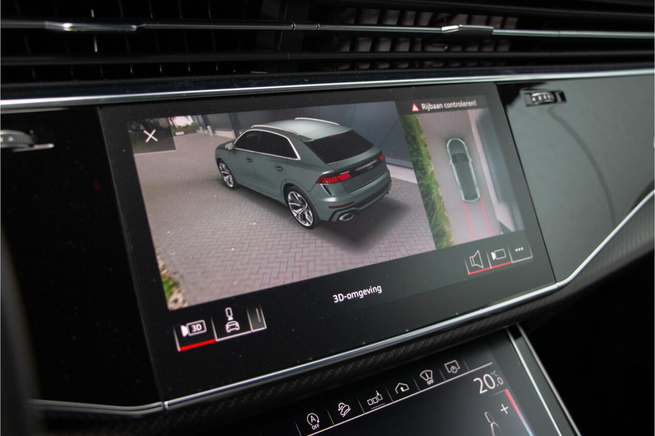 Audi RSQ8 4.0 V8 600PK URBAN | Keramische | 24" Vossen | 360Cam | ACC | Ventilatie | Head Up | B&O | Lane & Side Assist | Dynamic+ 305km/h | Softclose | Stuurverwarming | Keyless | Standkachel | Luchtvering | Matrix Led | Carbon | | Achterasbesturing | E.TH 3500KG 