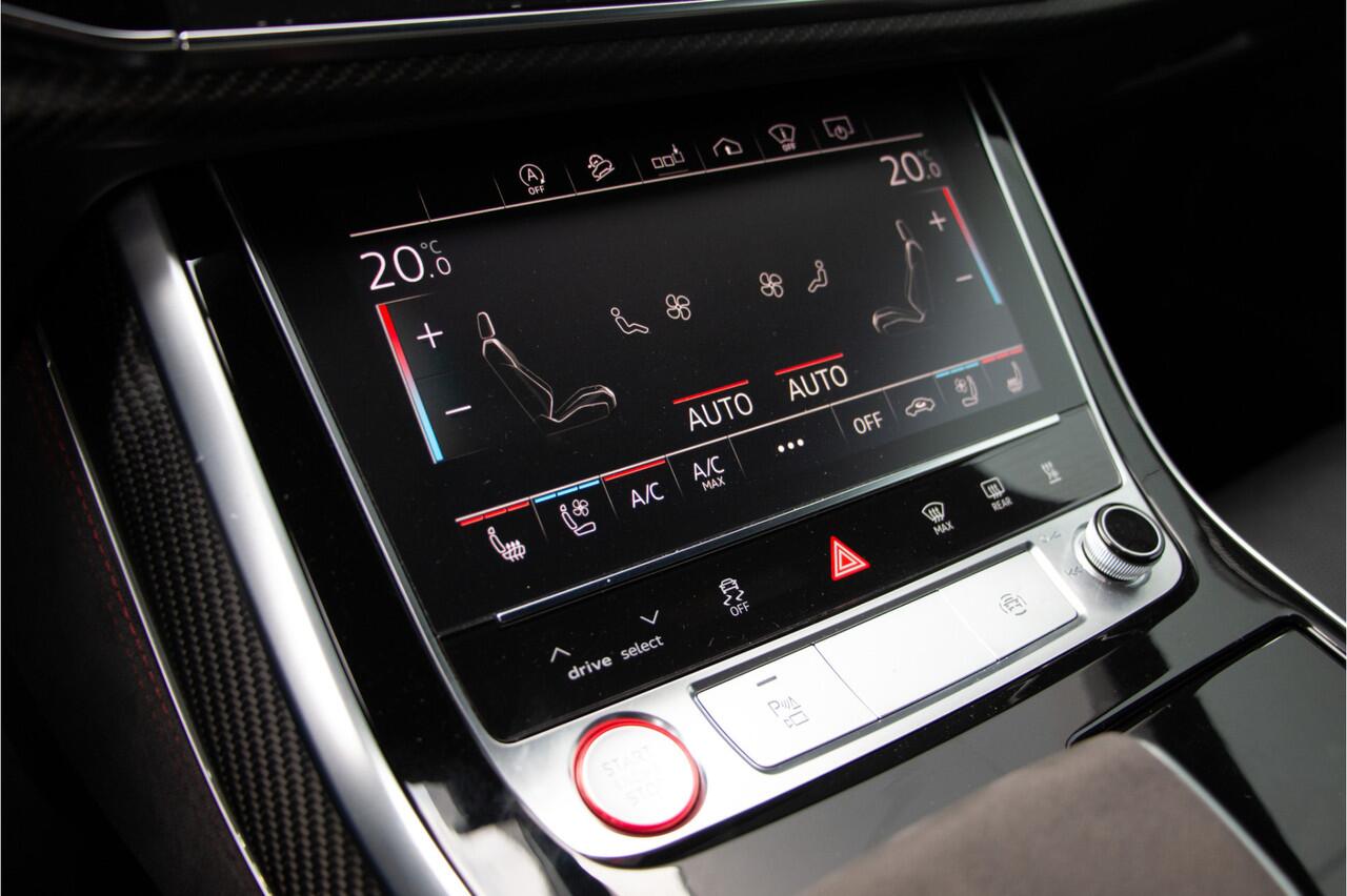 Audi RSQ8 4.0 V8 600PK URBAN | Keramische | 24" Vossen | 360Cam | ACC | Ventilatie | Head Up | B&O | Lane & Side Assist | Dynamic+ 305km/h | Softclose | Stuurverwarming | Keyless | Standkachel | Luchtvering | Matrix Led | Carbon | | Achterasbesturing | E.TH 3500KG 