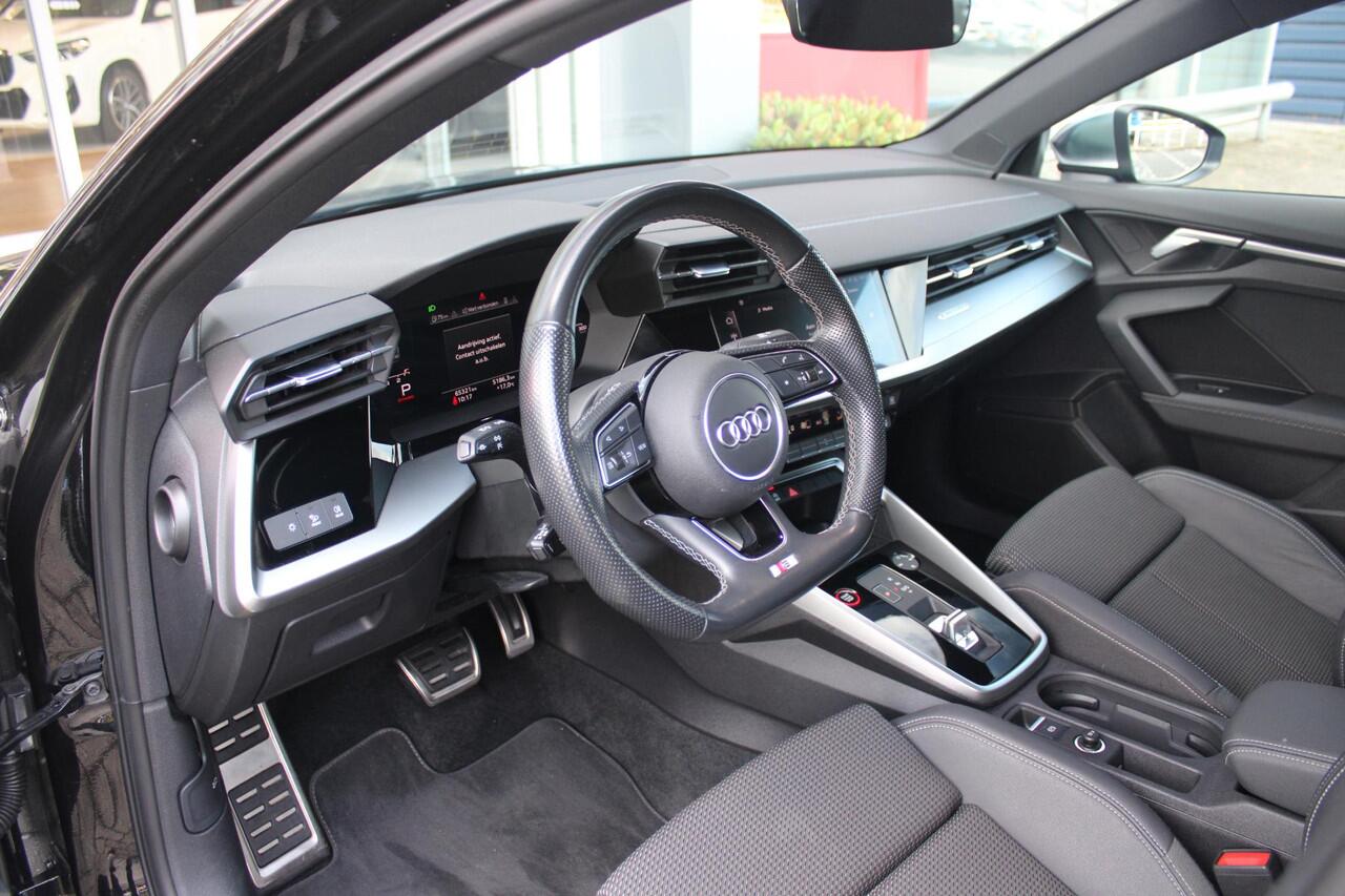 Audi S3 Limousine 2.0 TFSI 310PK S3 QUATTRO | APPLE CARPLAY/ANDROID AUTO | STOEL VERWARMING | S-LINE INTERIEUR/EXTERIEUR | SPORT STUUR S-LINE MET SCHAKEL FUNCTIE | NAVIGATIE | VIRTUAL COCKPIT PLUS | GLANS PAKKET | CRUISE CONTROL | ADVANCED KEY | AMBIENTE VERLICHT