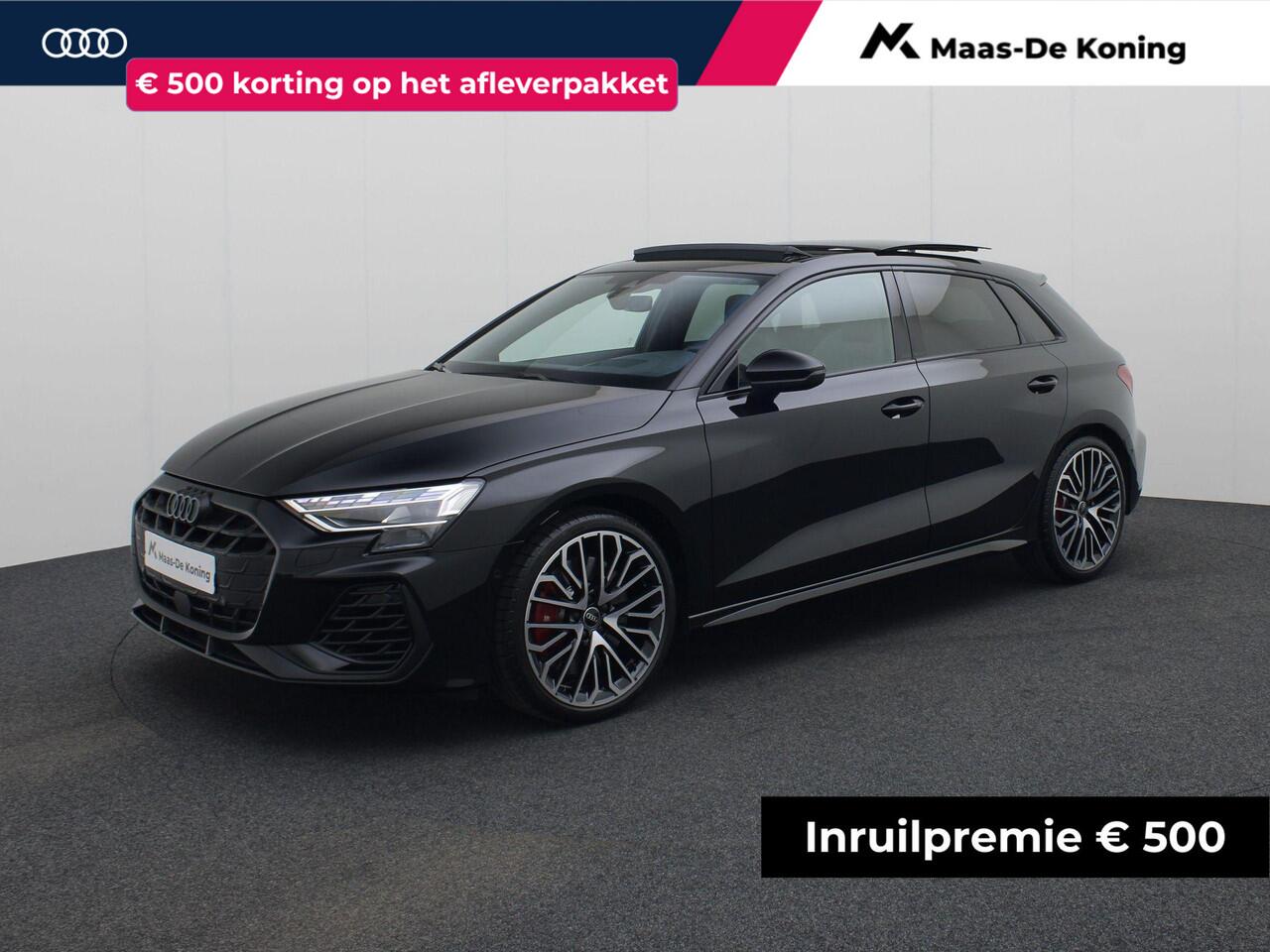 Audi S3 SPORTBACK 2.0 TSFI/333PK quattro · Panoramadak · Dynamic Plus · Sonos · Leder/Alcantara · Garantie tot juni 2029 of 100000km.