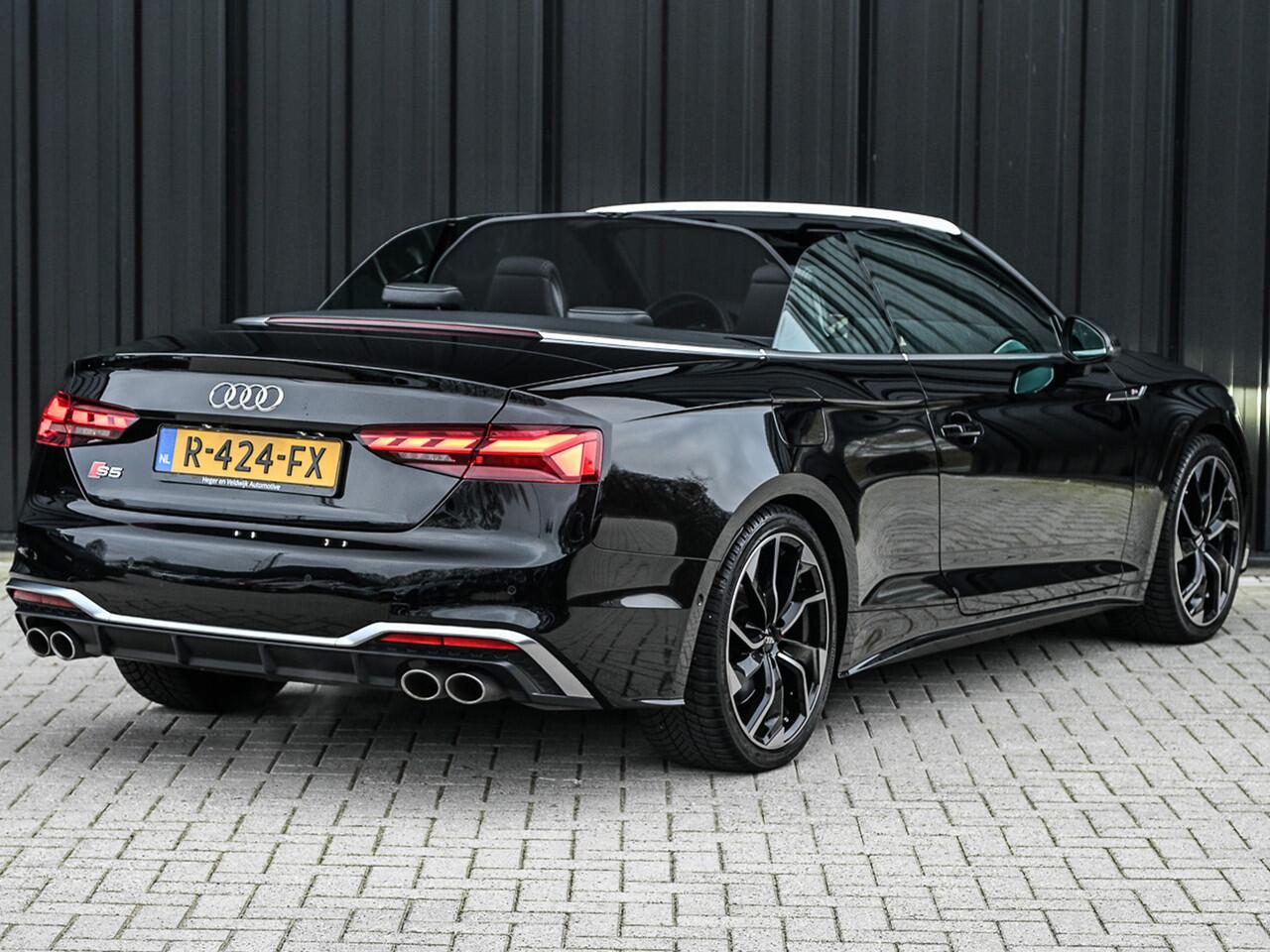 Audi S5 Cabriolet 3.0 TFSI 354pk Quattro | Head-up | B&O Sound | Trekhaak | Massage | Matrix led | RS-seats | 360 Camera | Keyless | Memory seats | Carbon