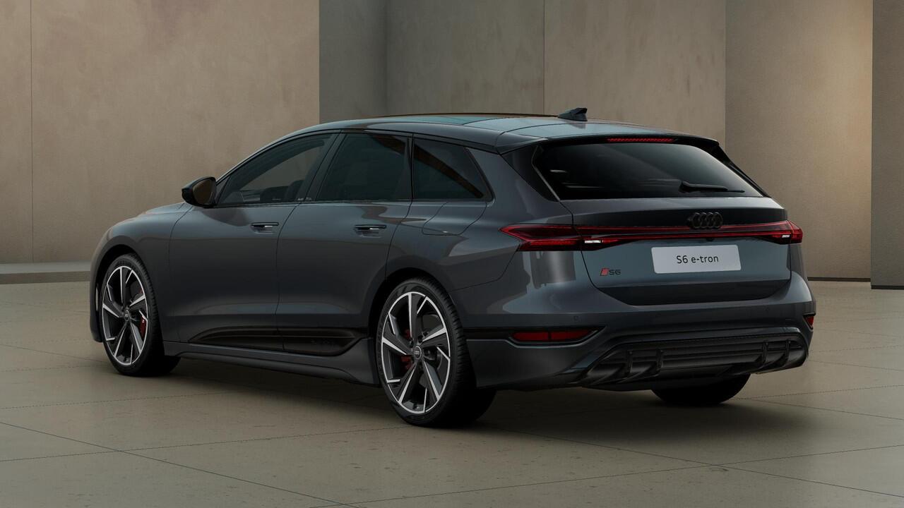 Audi S6 Avant e-tron 100kWh 503 pk Quattro Panoramadak | B&O Soundsystem | Head Up Display| Rode remzadels | Voorstoelen met geheugen | Massage stoelen | Luchtvering