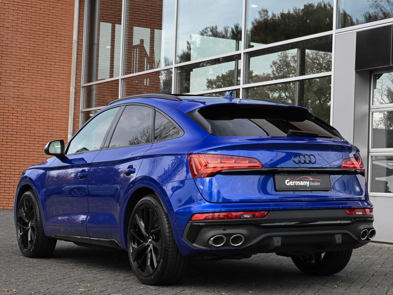 Audi SQ5 Sportback 3.0TDI 342 pk Quattro Ultra Blauw Luchtvering Pano Carbon 360Cam B&O Sfeerverl Trekh.
