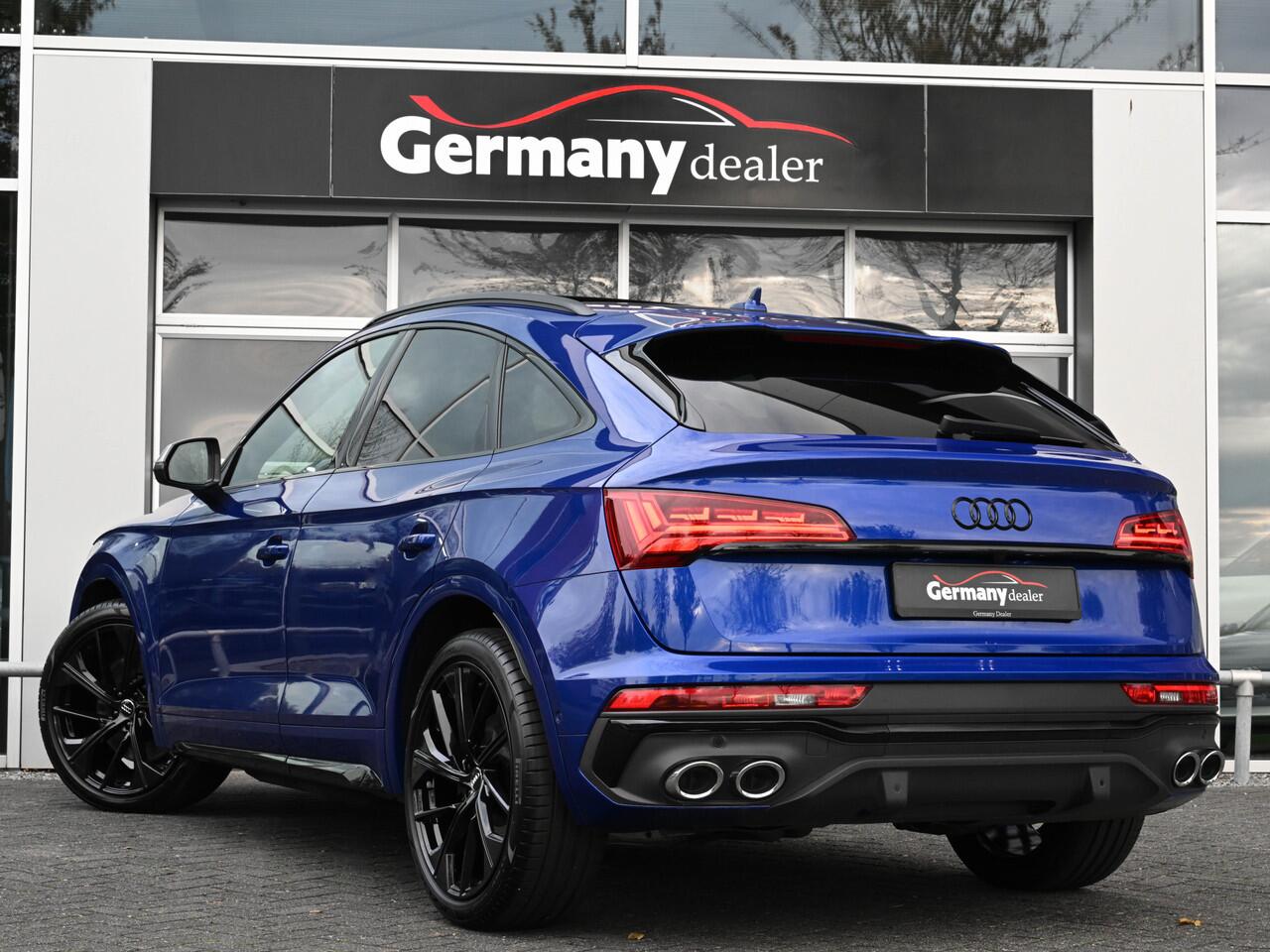 Audi SQ5 Sportback 3.0TDI 342 pk Quattro Ultra Blauw Luchtvering Pano Carbon 360Cam B&O Sfeerverl Trekh.