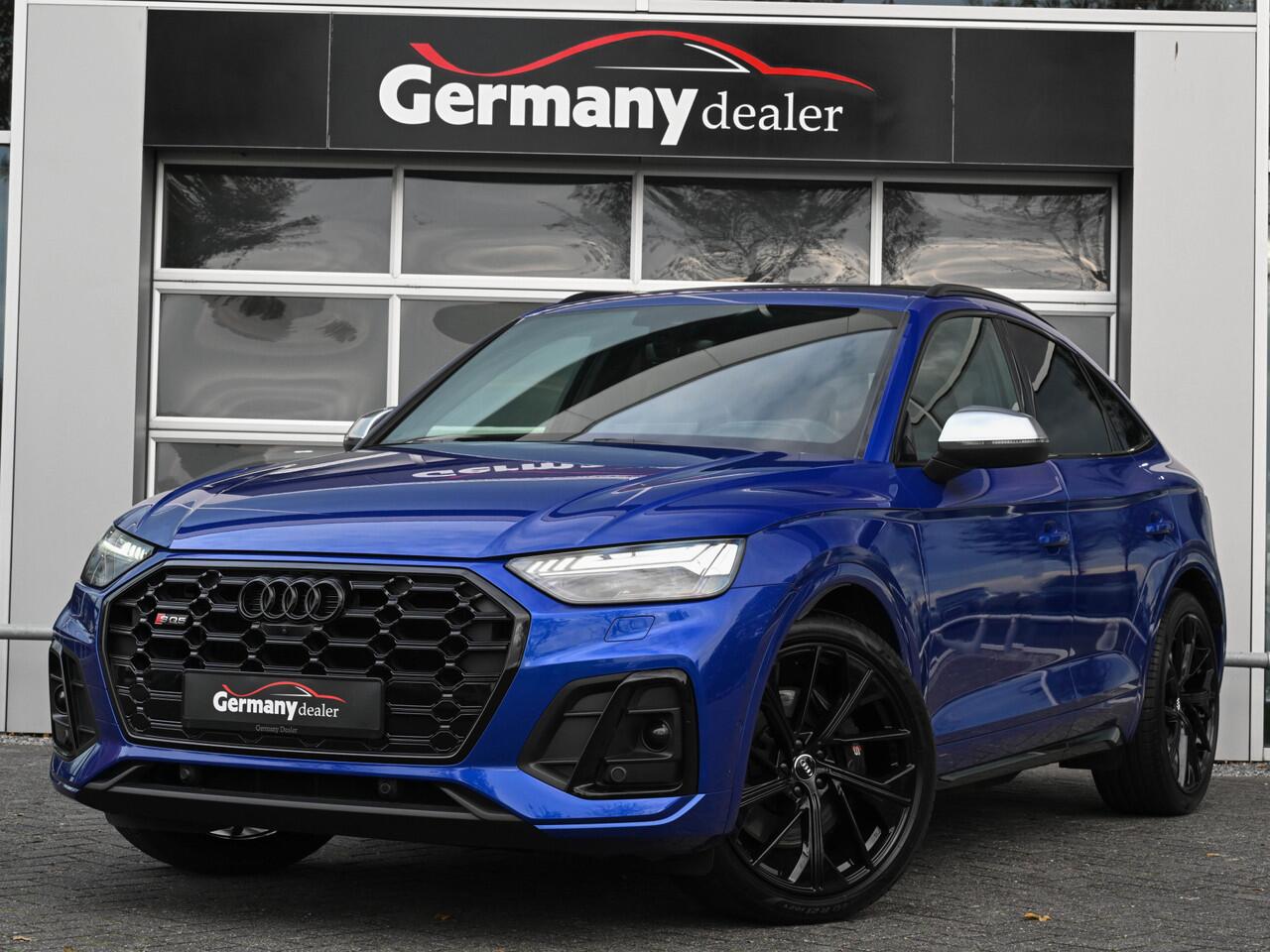 Audi SQ5 Sportback 3.0TDI 342 pk Quattro Ultra Blauw Luchtvering Pano Carbon 360Cam B&O Sfeerverl Trekh.