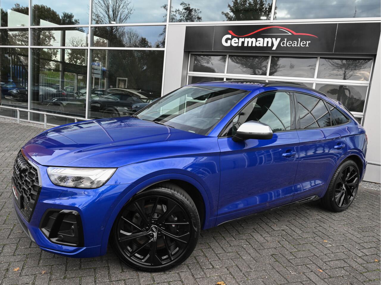 Audi SQ5 Sportback 3.0TDI 342 pk Quattro Ultra Blauw Luchtvering Pano Carbon 360Cam B&O Sfeerverl Trekh.
