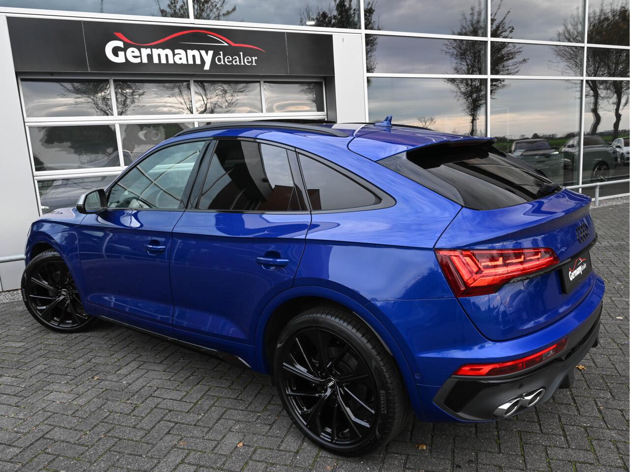 Audi SQ5 Sportback 3.0TDI 342 pk Quattro Ultra Blauw Luchtvering Pano Carbon 360Cam B&O Sfeerverl Trekh.