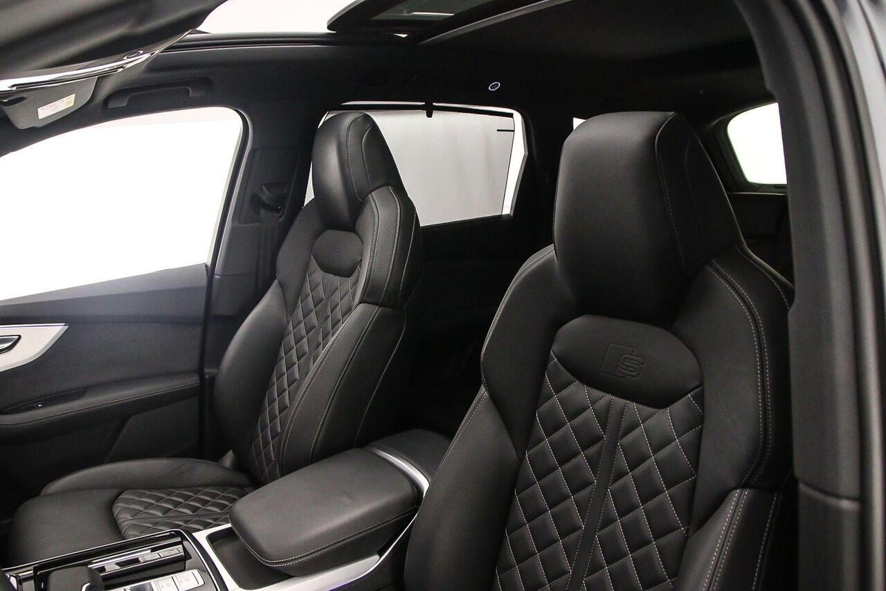 Audi SQ7 507pk 7p | Pano | B&O | Adv. Onderstel | Laser | 360Cam | Keyless | 22 inch | Leder | 4-wiel best. | 7 Persoons | Trekhaak |