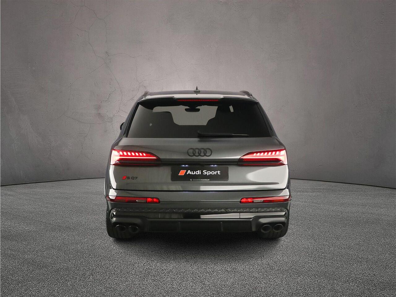 Audi SQ7 4.0 TFSI 507PK quattro 7p | Trekhaak | Pano | Derde zitrij | Headup | B&O | 4-Wiel | Rood-Stiksel | HD-Matrix | ACC | 360 Camera |