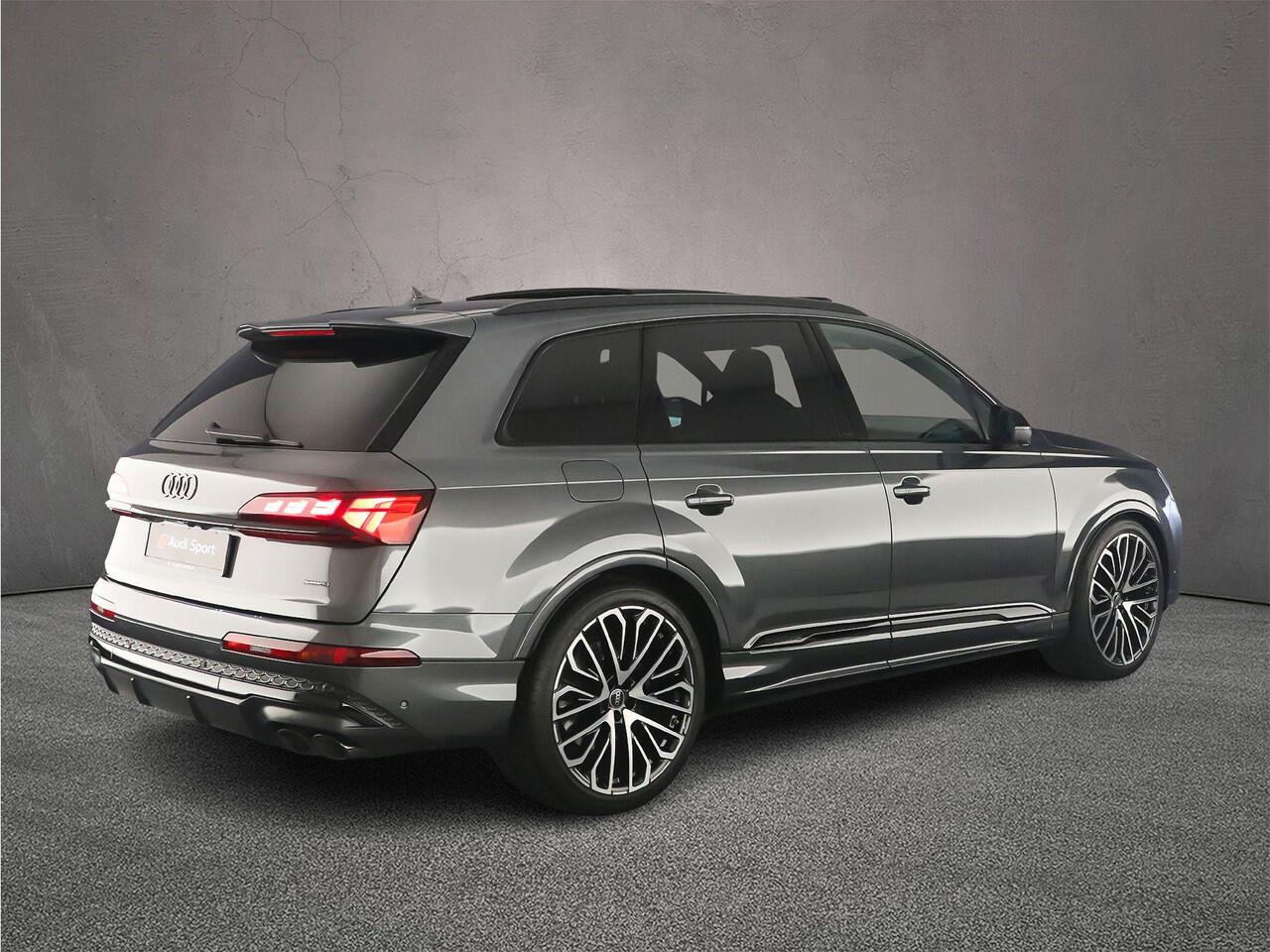 Audi SQ7 507pk 7p | Pano | B&O | Adv. Onderstel | Laser | 360Cam | Keyless | 22 inch | Leder | 4-wiel best. | 7 Persoons | Trekhaak |