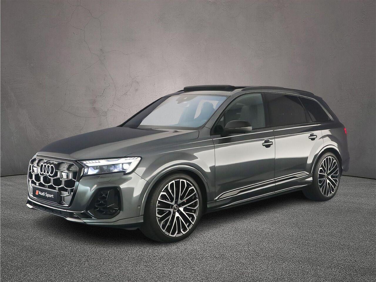 Audi SQ7 507pk 7p | Pano | B&O | Adv. Onderstel | Laser | 360Cam | Keyless | 22 inch | Leder | 4-wiel best. | 7 Persoons | Trekhaak |